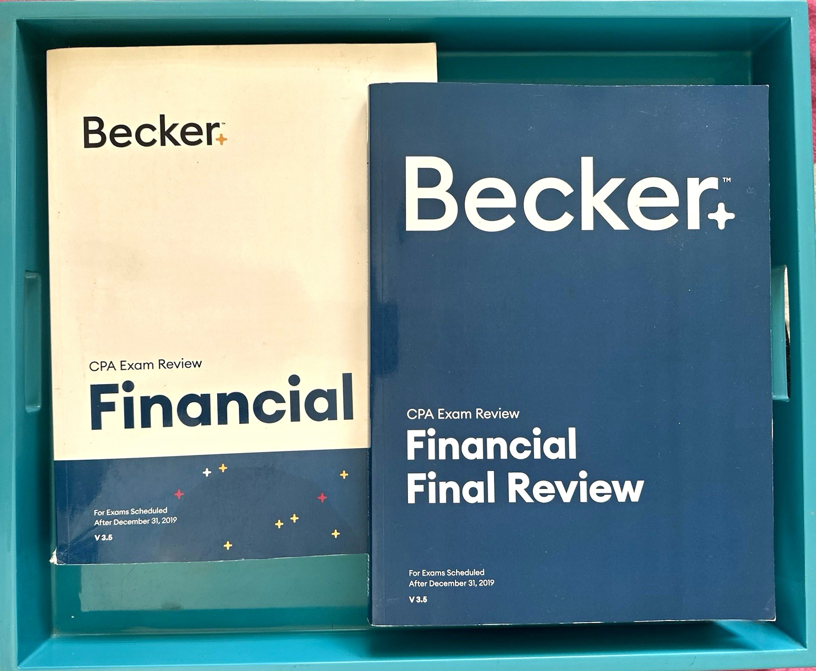 Becker CPA Exam Review Financial + Financial Final Review Study Guide Book V3.5