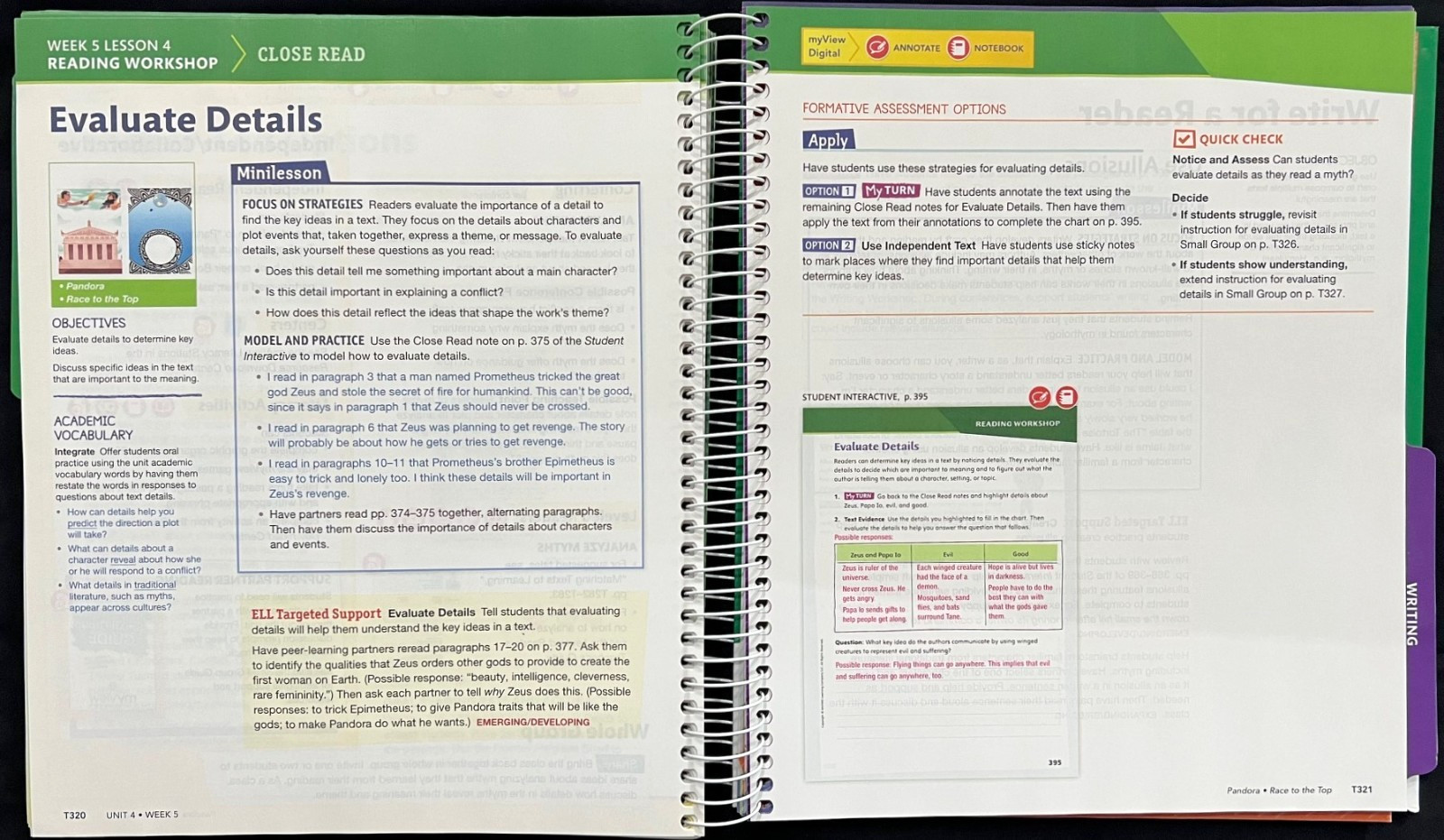4th Grade – MY VIEW LITERACY – TEACHER EDITION (UNIT 4) (2020, Savvas)