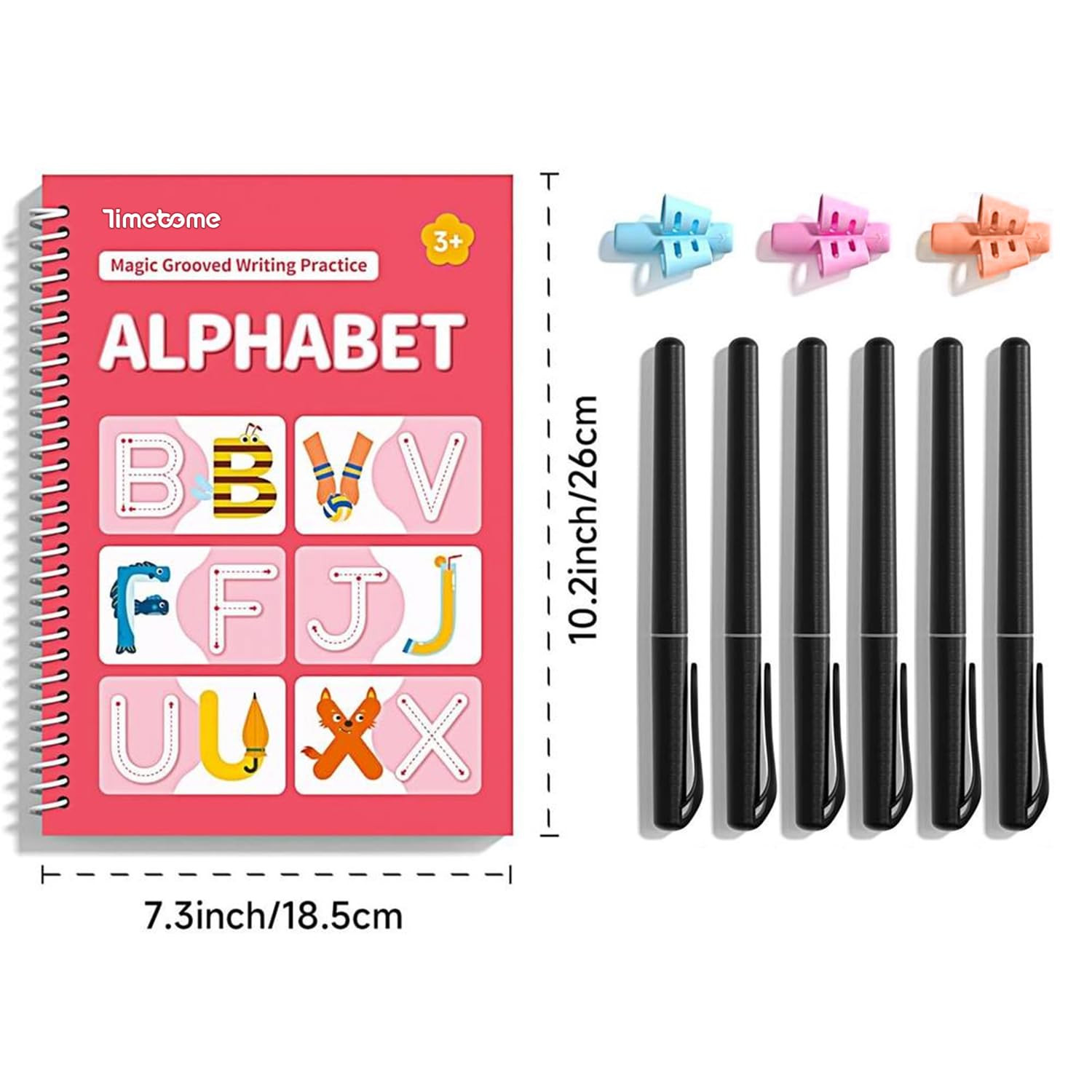 New Magic Grooved Writing Practice Book Reusable Handwriting Workbook Kids 3 8