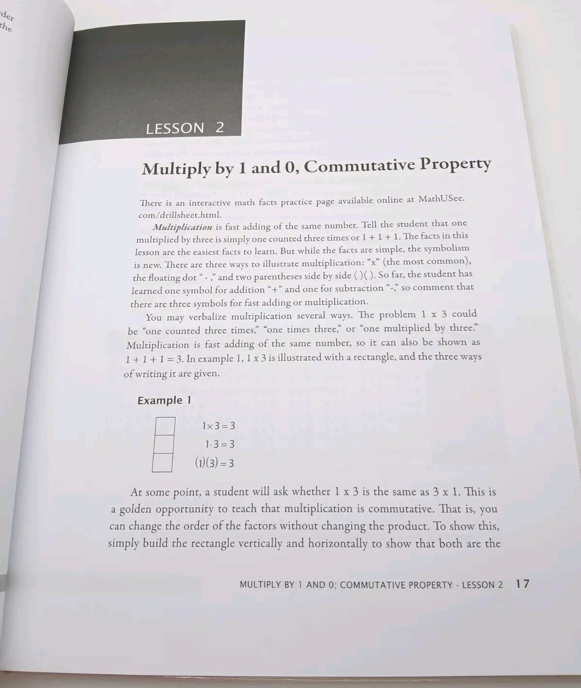 Gamma Single And Multiple Digit Multiplication Instruction Manual Only