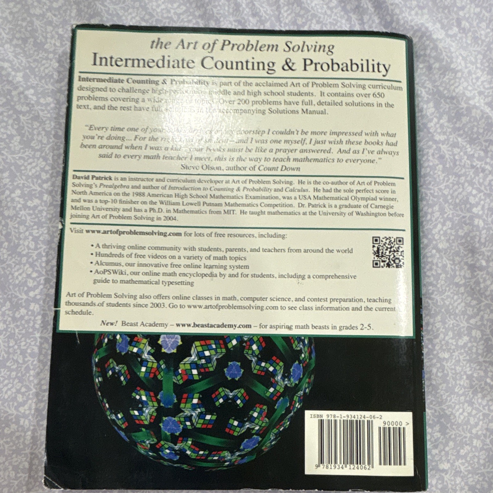 Intermediate Counting and Probability Text Book By David Patrick