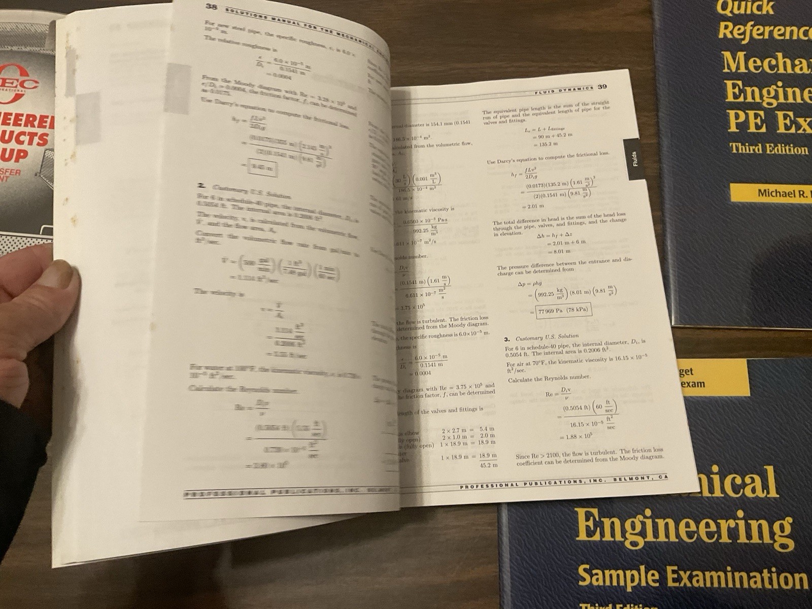 Mechanical Engineering Solutions Manual PE Exam Sample Examination, Lindeburg H1