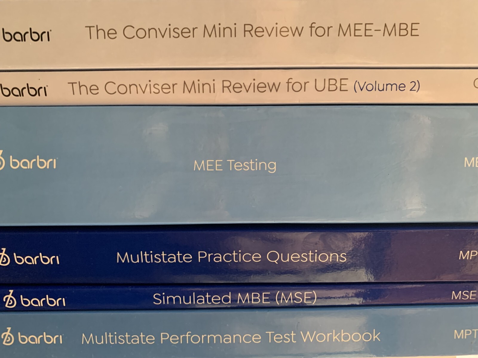 FEB 2024 Barbri Bar Exam Review 6 Book Full Set UBE MEE Conviser Testing MBE MPT