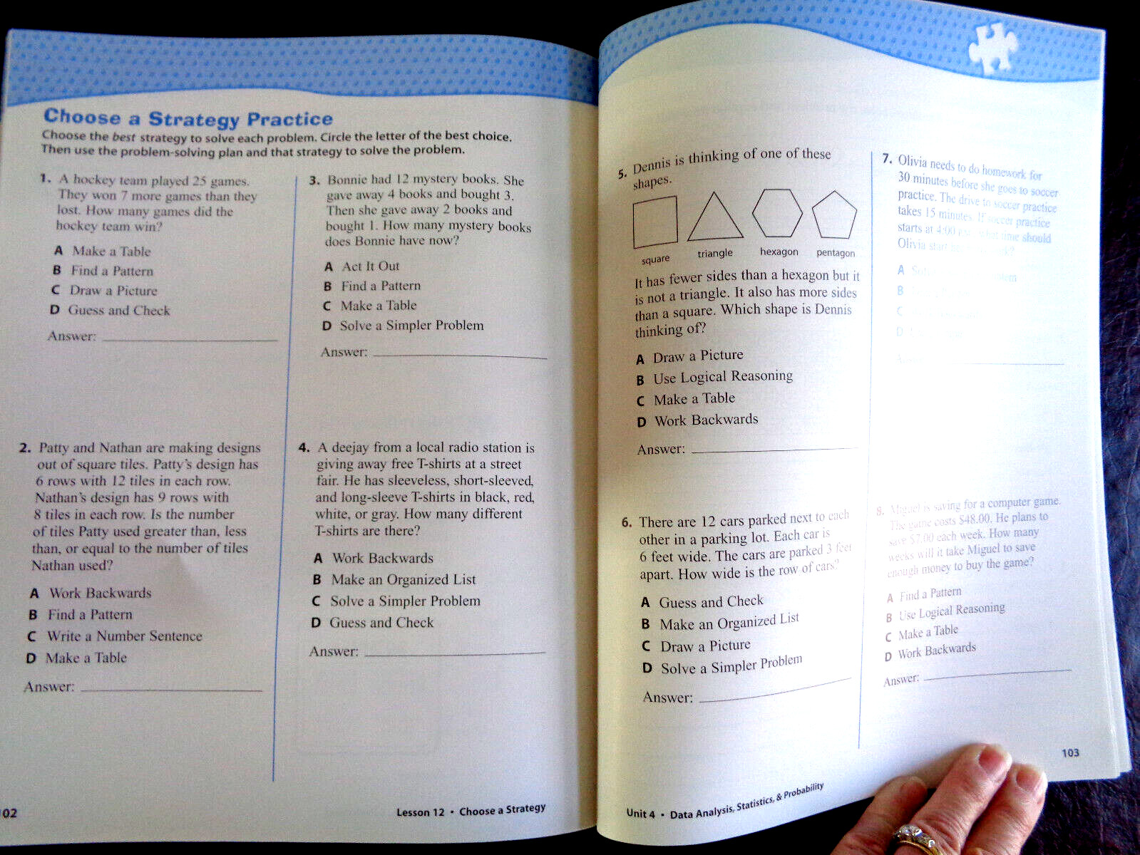 Count On It! Mathematics Problem Solving Ohio Level D Peoples Publishing 2006