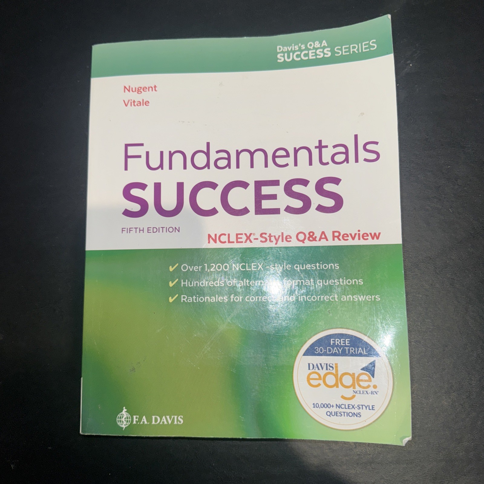 NEW Fundamentals Success FA Davis Nclex Question Bank Book Fifth Edition