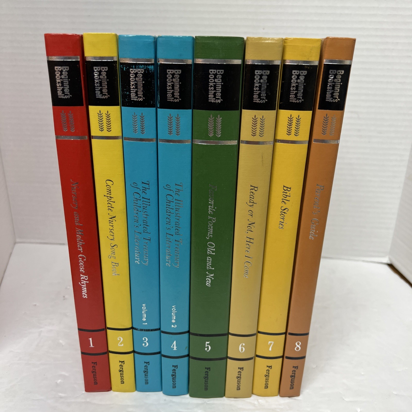 BEGINNER’S BOOKSHELF, Lot Of 8,Home School books Educational Bible Poem,HC