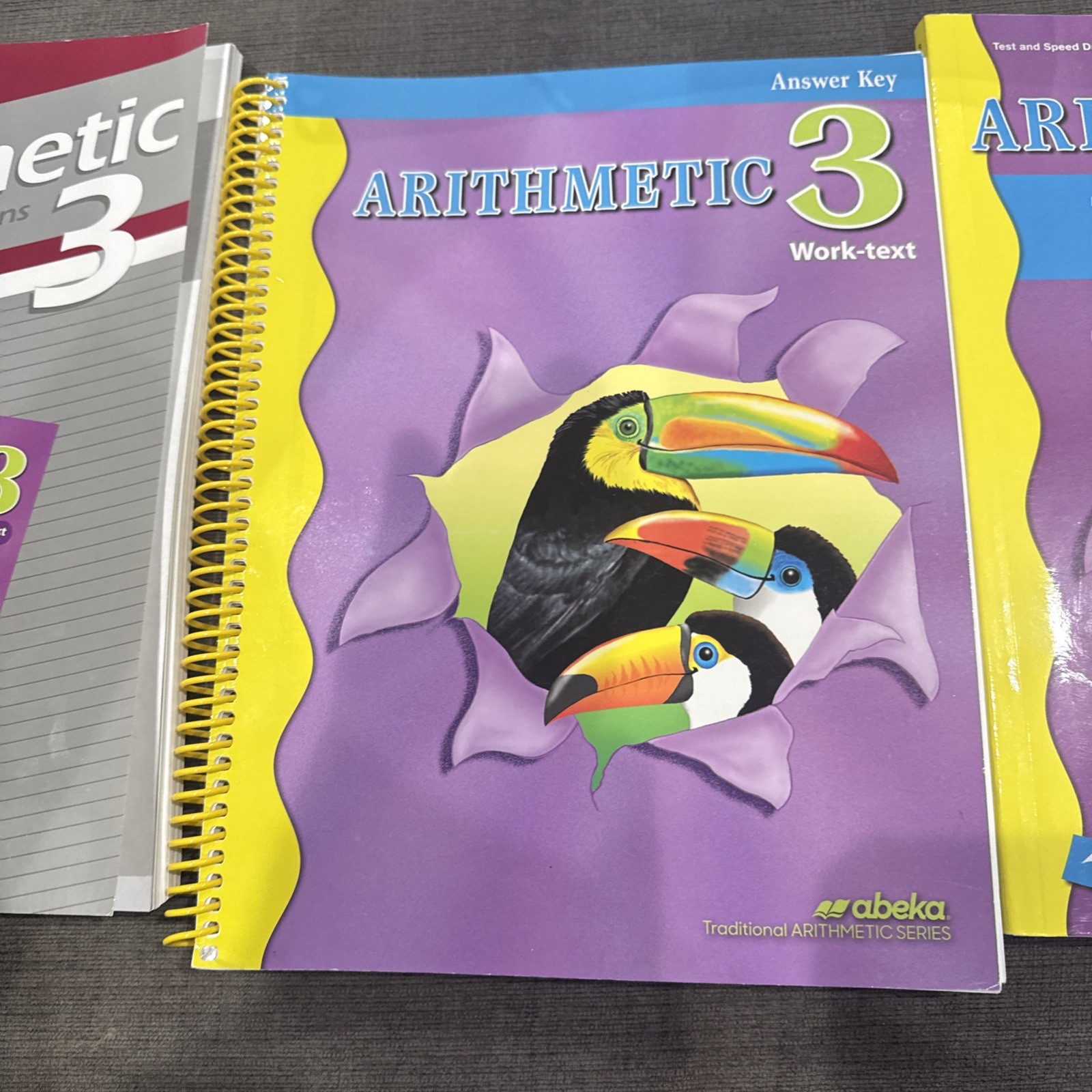 Abeka Arithmetic 3 Curriculum/Lesson Plans Work-text Answer Key Speed Drills Key