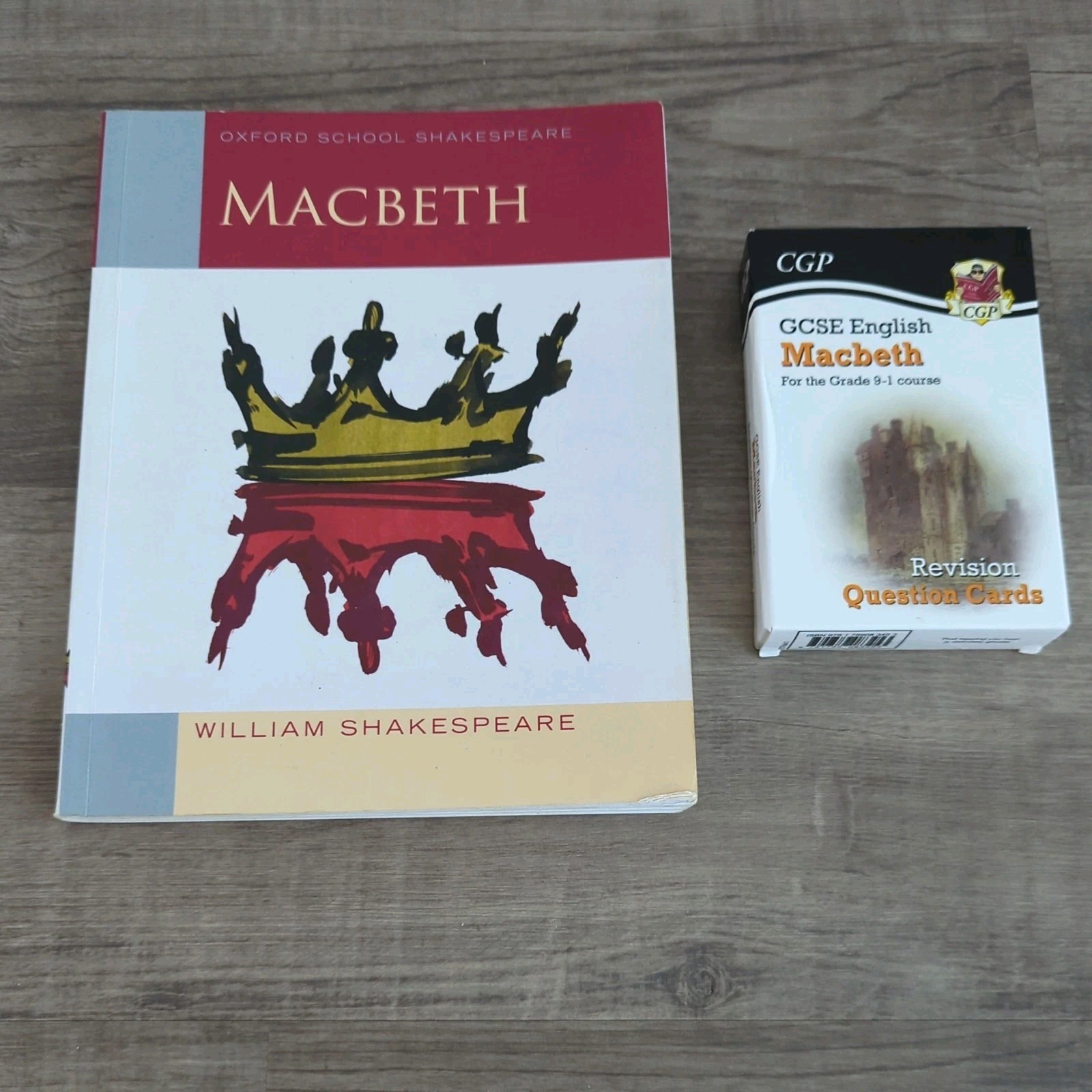 GCSE English Macbeth Revision Bundle – Question Cards & Books CGP Oxford school