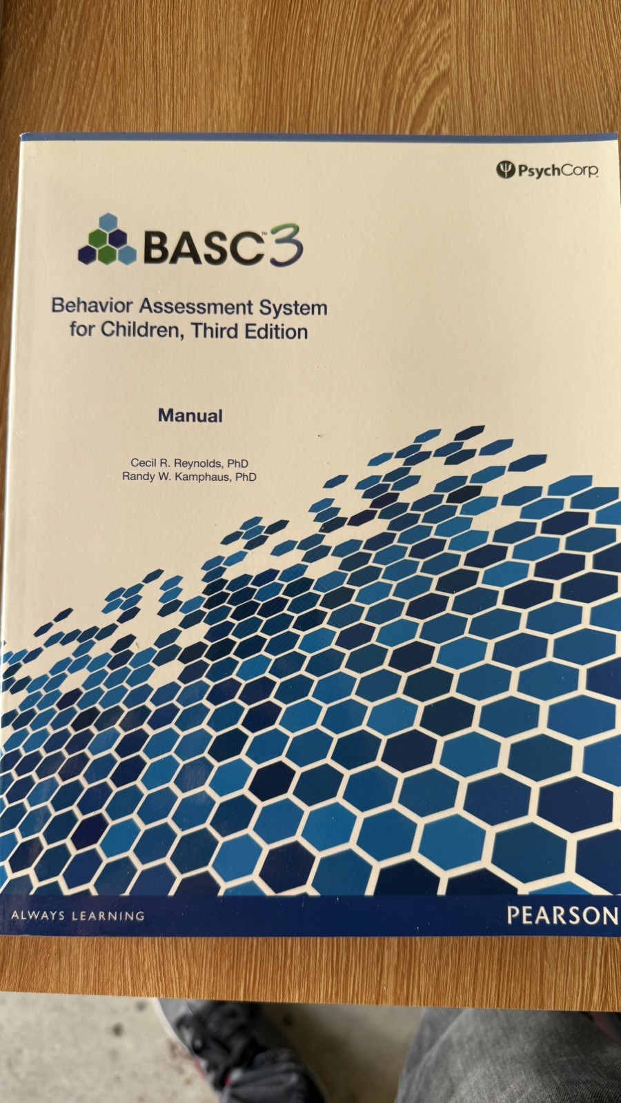 BASC-3 Behavior Assessment System for Children 3rd Edition. MANUAL