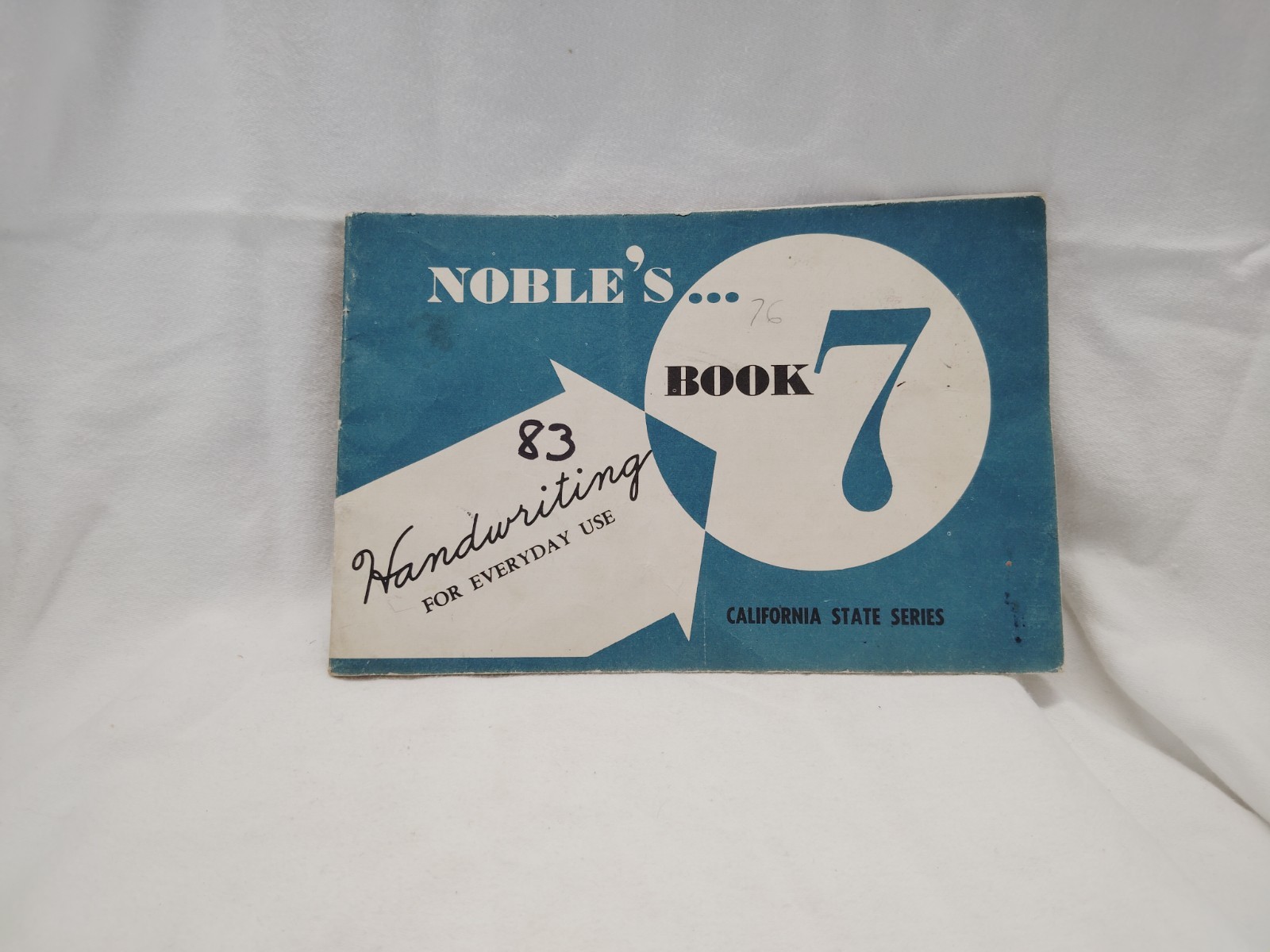 Nobel’s Handwriting Instruction Book 7 Copyright 1959 California State Series