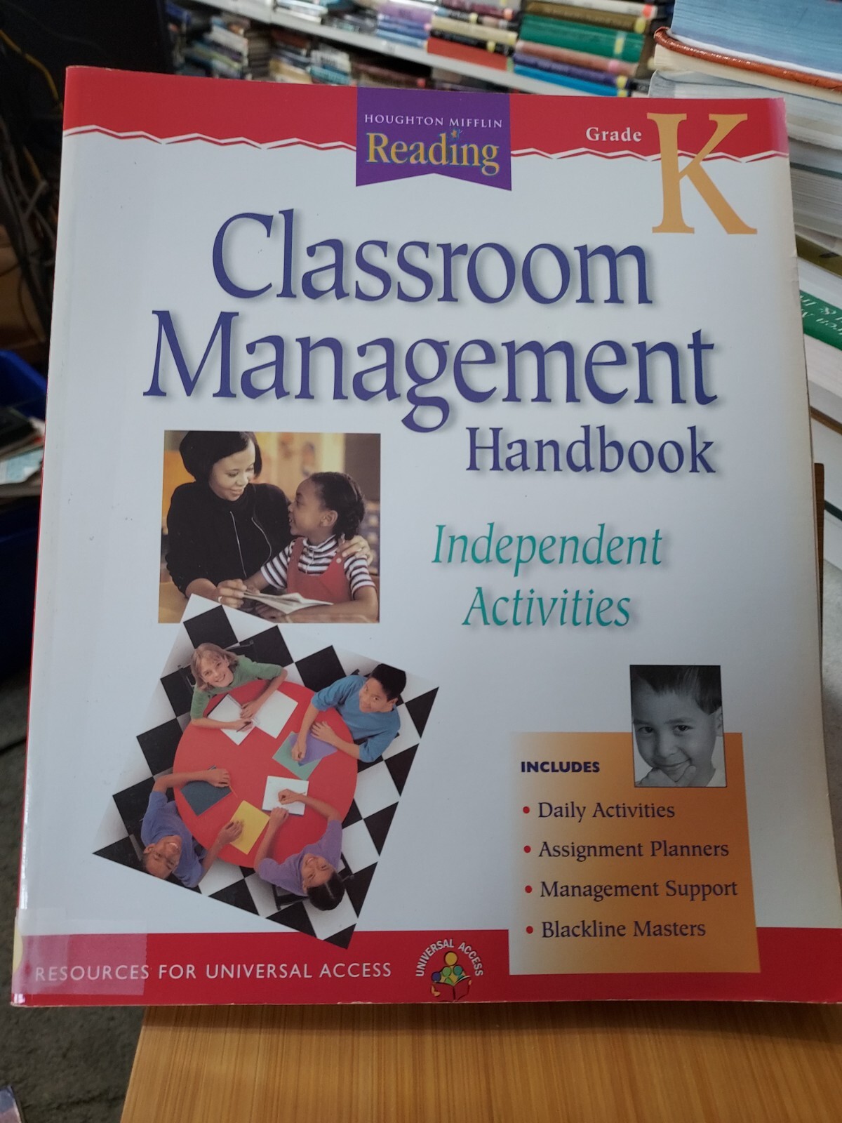 Houghton Mifflin Reading Grade K: Classroom Mngmt Hndbk Ind. Act. 2001 HB7