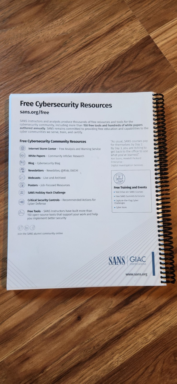 SANS GIAC SEC275 Foundations – Computers Technology Security 3 Book Set Complete