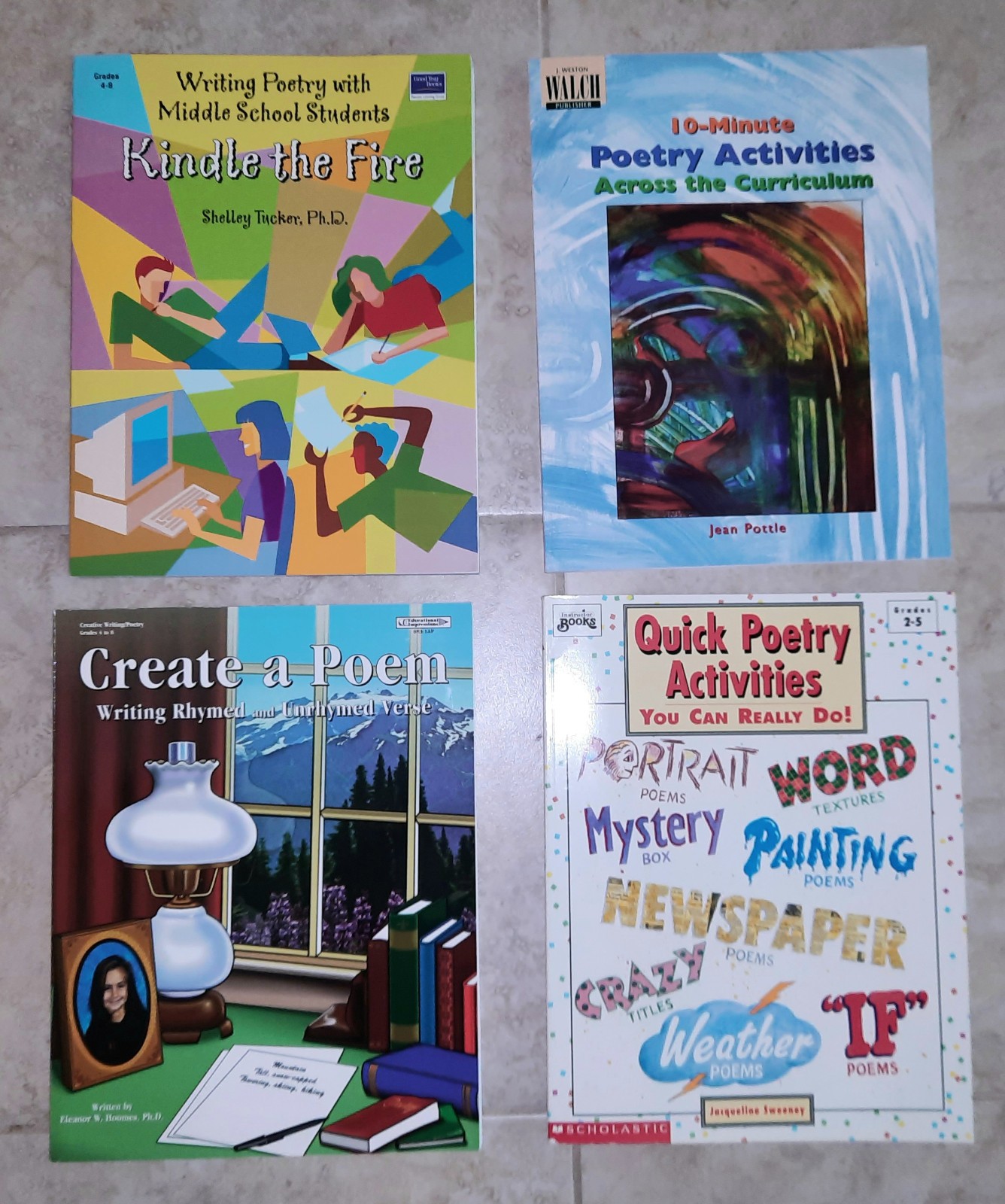 4 Books Teaching Poetry Writing (Elementary/Middle School) See Titles