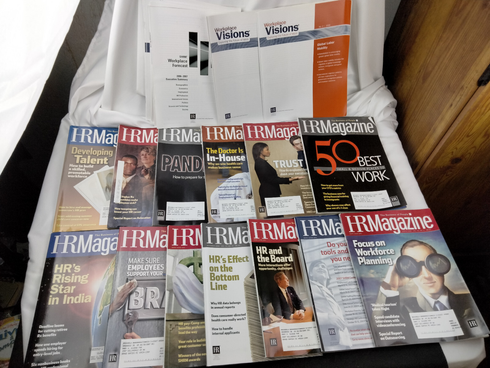 13 – HR Magazine’s -SHRM-2006/07- Trust In The Work Place, Executive Pay, Vision