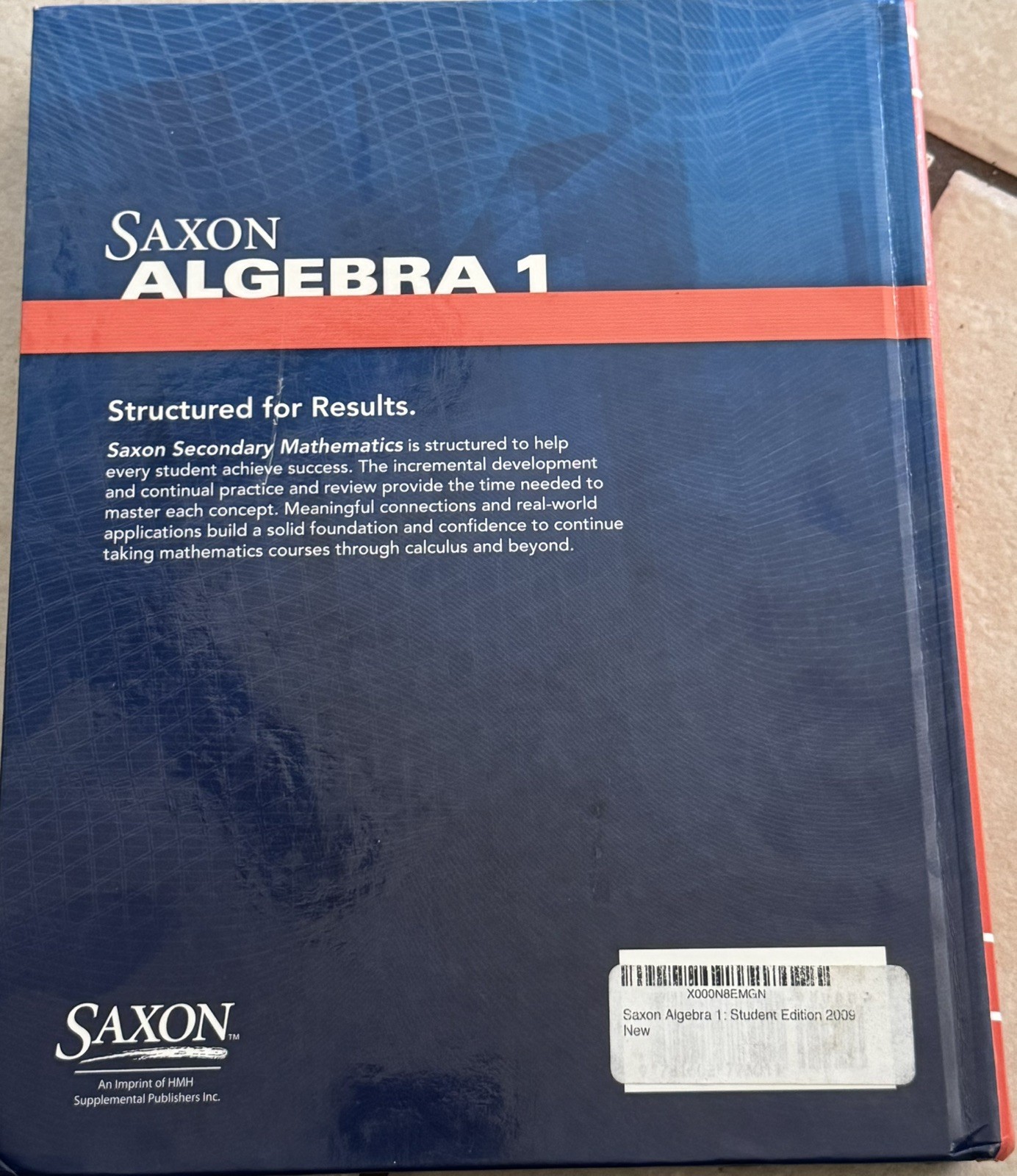 ISBN: 9781602773011 Student Edition 2009 (Saxon Algebra 1)