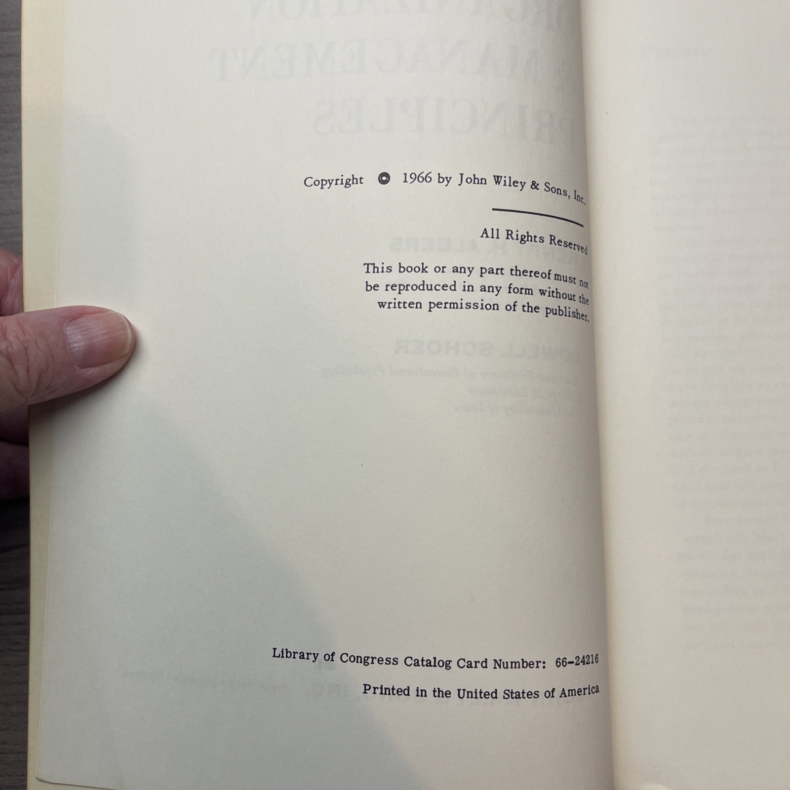 Programmed Organization & Management Principles Alberts & Schoenberg PB VTG.