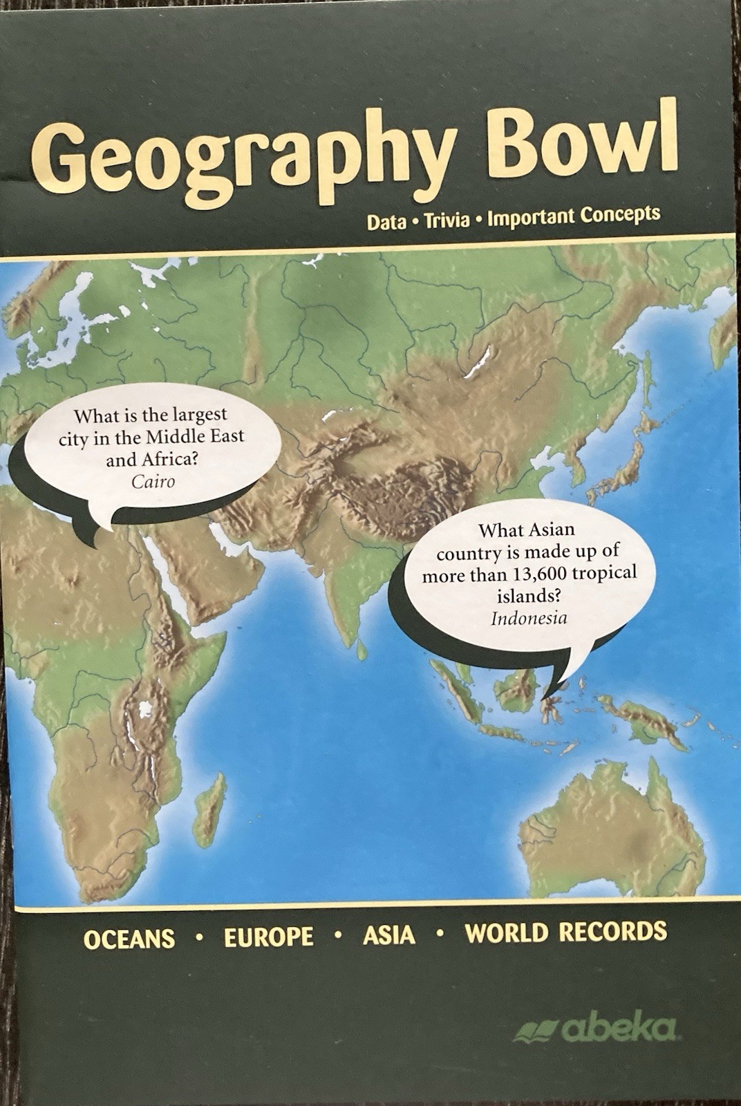 Abeka Geography Bowl Quiz Team Book, 6th – 8th Grade, 3rd Edition