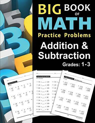 Big Book of Math Practice Problems Addition and Subtraction: Single Digit – GOOD