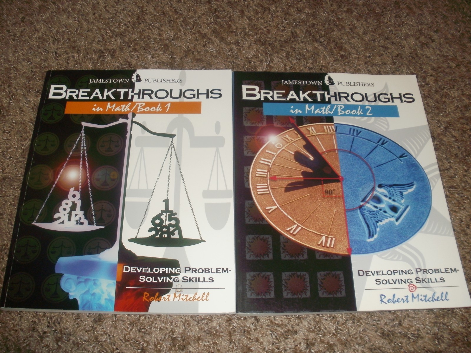BREAKTHROUGHS in Math Book 1 & 2 Jamestown Robert Mitchell Problem Solving Skill