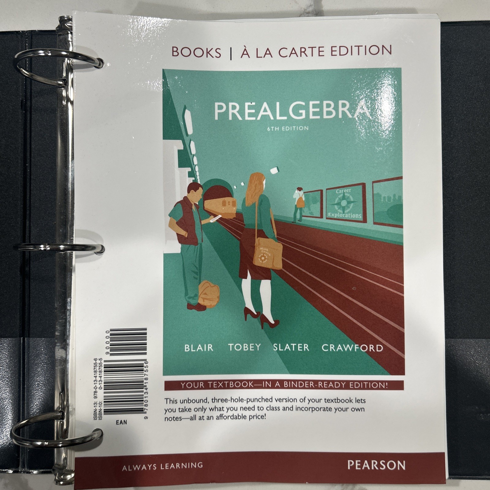 Pre Algebra Textbook (4th Edition), by Slater, Blair, Tobey, Crawford