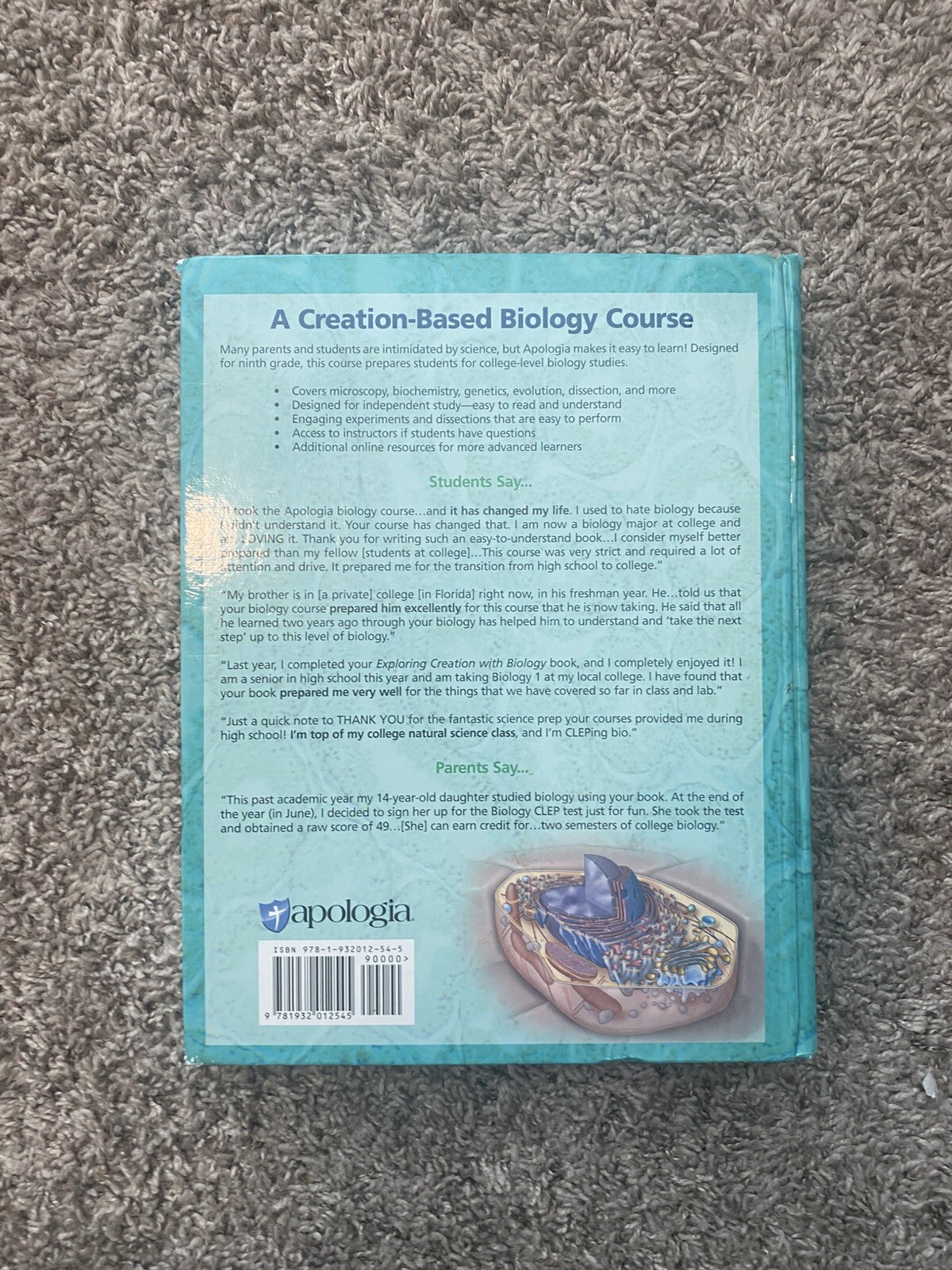 Exploring Creation with Biology : Student Text by Marilyn F. Durnell and Jay L.