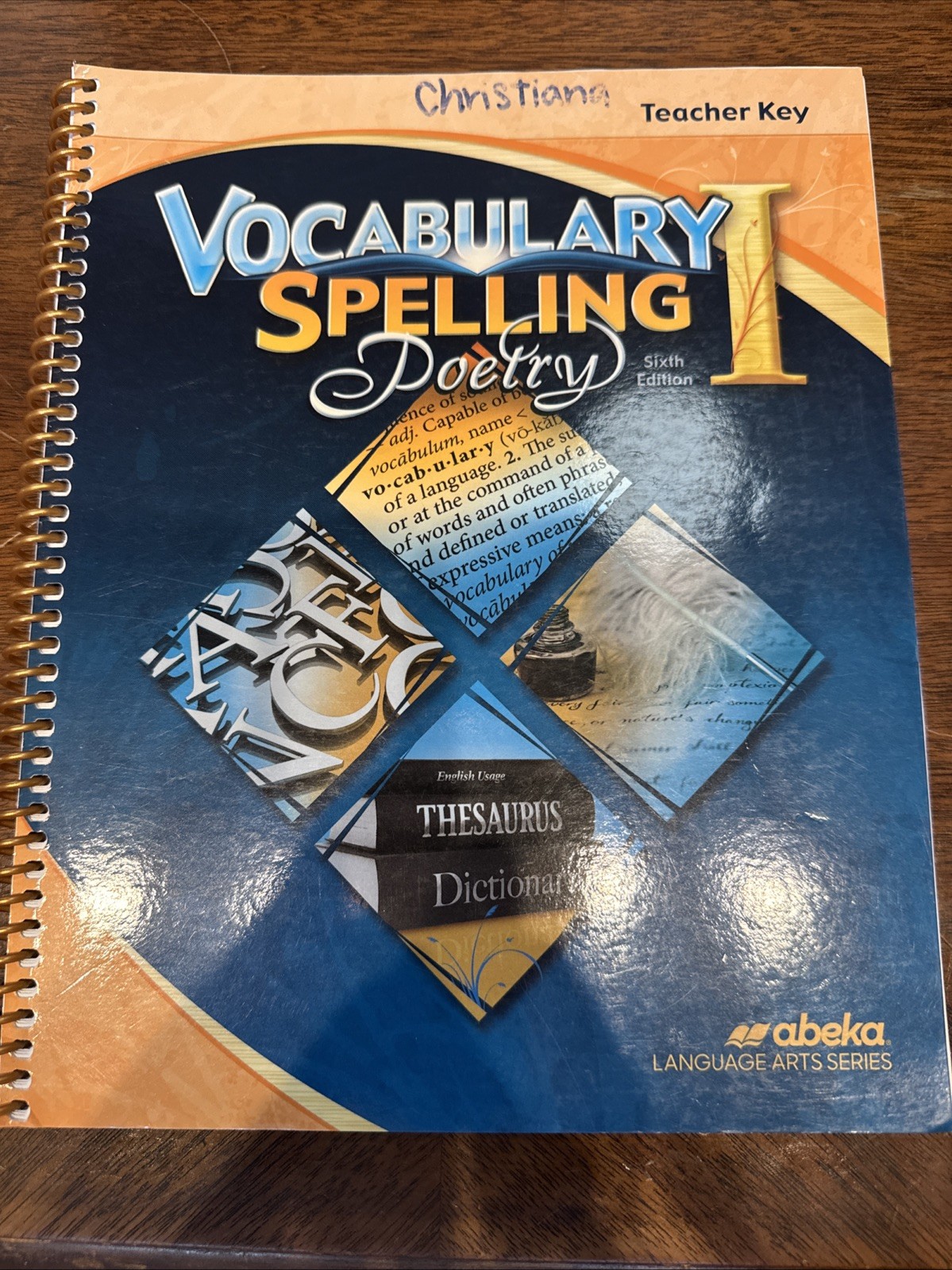 Abeka Vocabulary Spelling Poetry I Teacher Key Language Arts Series 6th edition