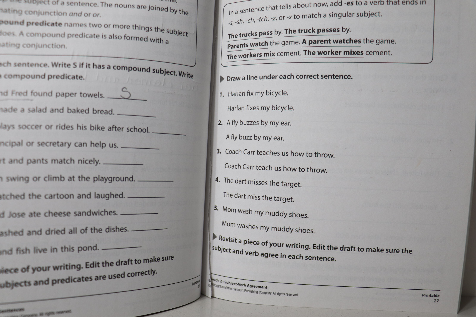 HMH: Into Reading – Grammar Practice Workbook Grade 2