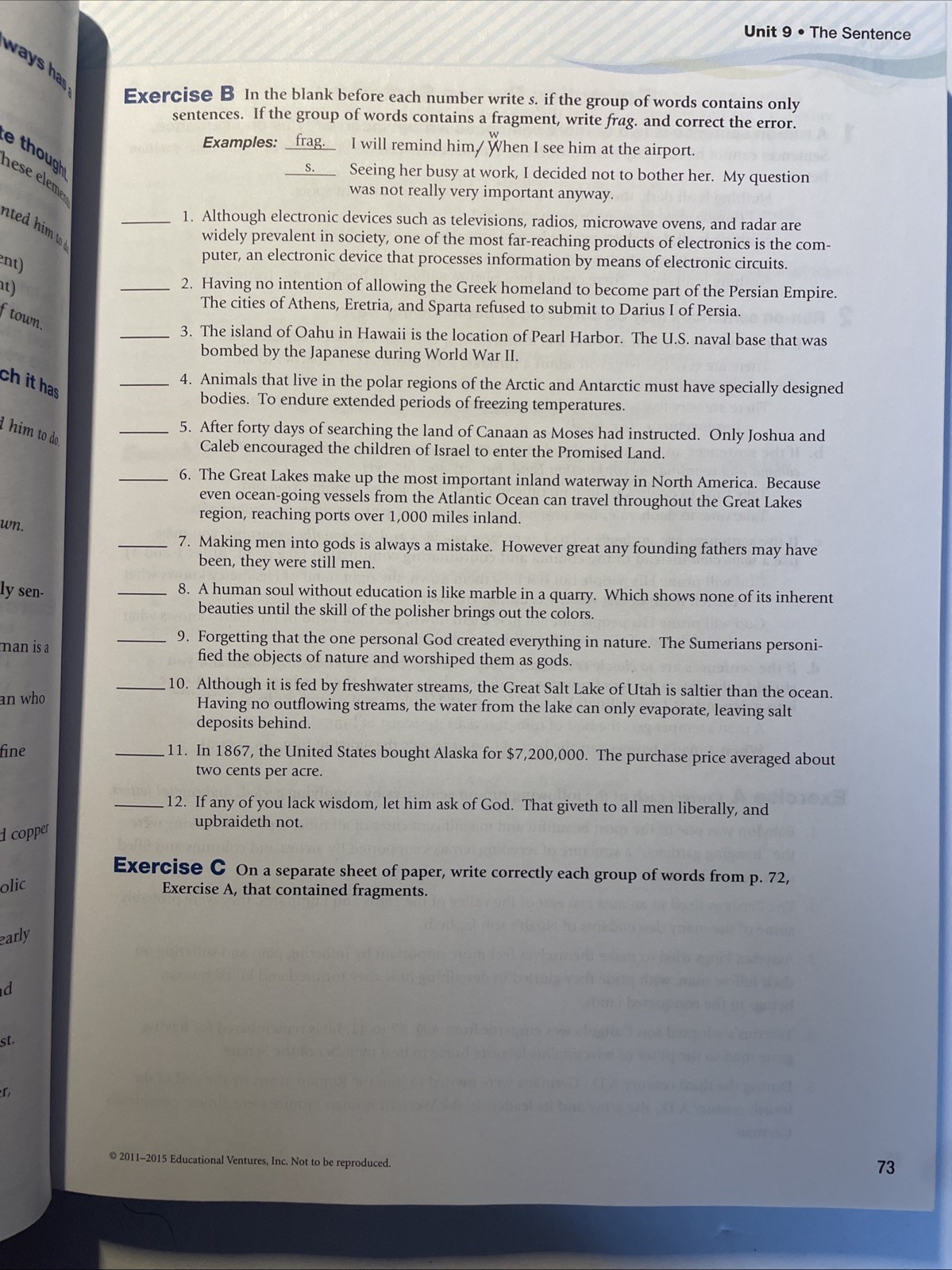 📔ABEKA GRAMMAR & COMPOSITION WORK-TEXT IV 4TH EDITION STUDENT WORK BOOK