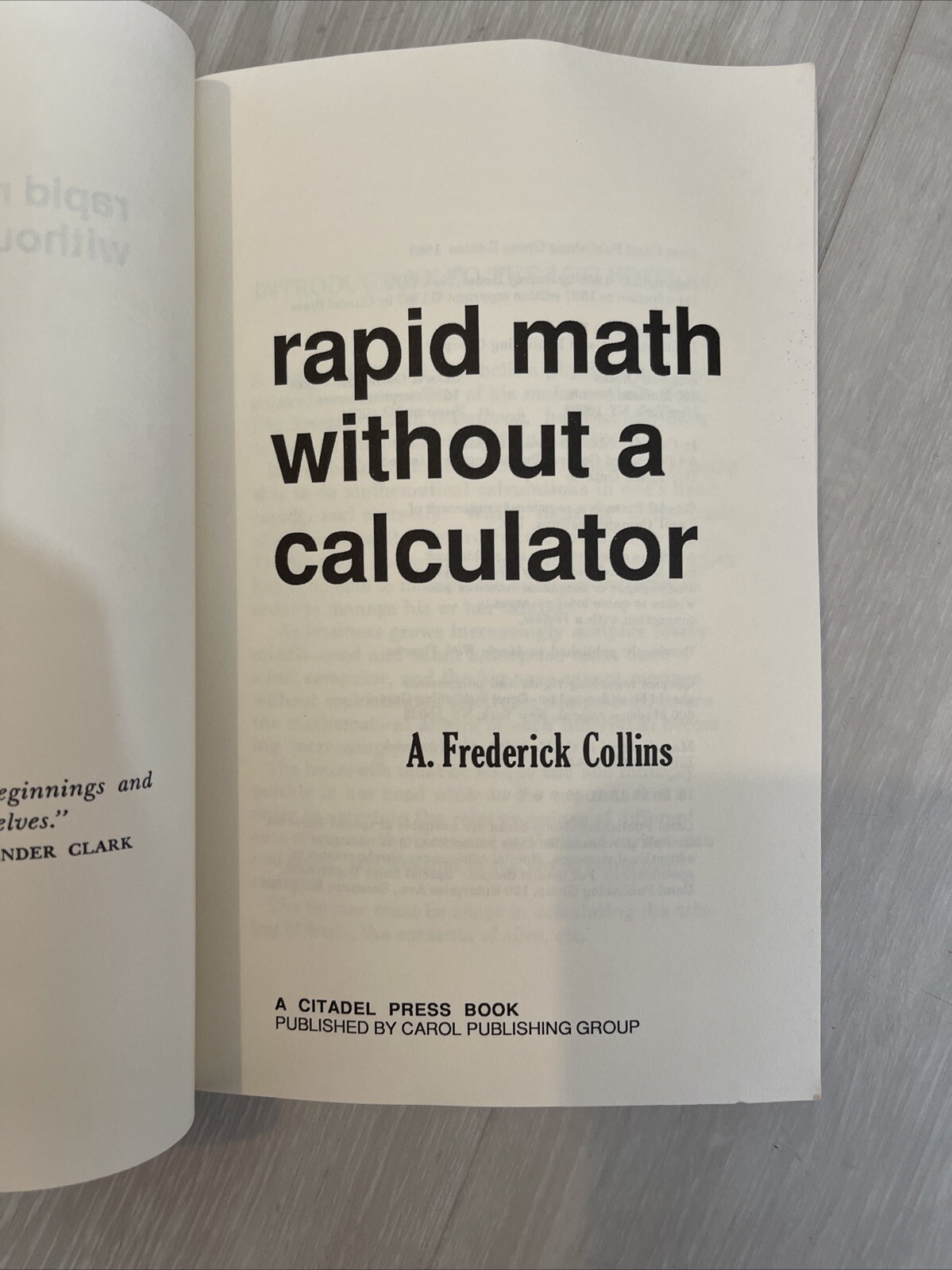 Rapid Math without a Calculator Mathematics Shortcuts Fast Quick Methods Book