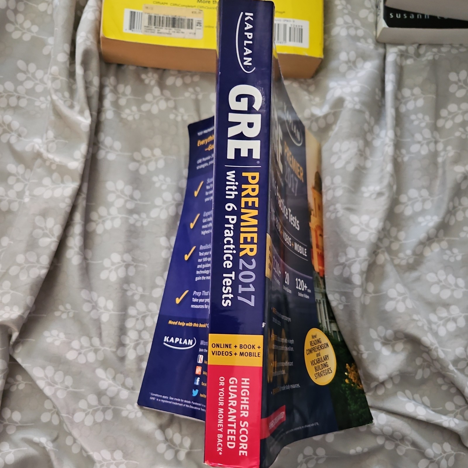 Kaplan GRE Premier 2017 Study Guide w/6 Practice Tests Online Book Videos Mobile