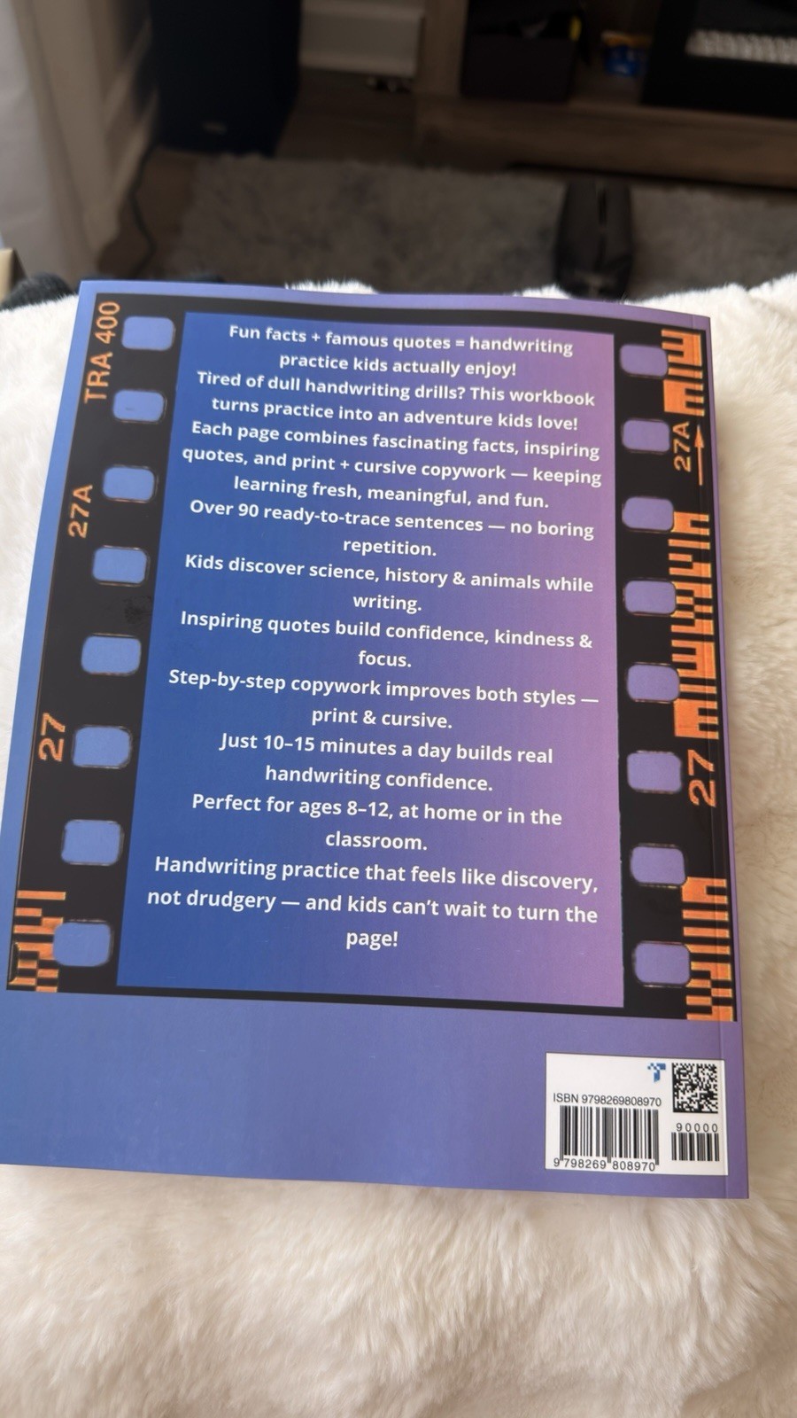 Cursive Workbook Writing Handwriting Practice Tracing Letters Ages 8 to 12