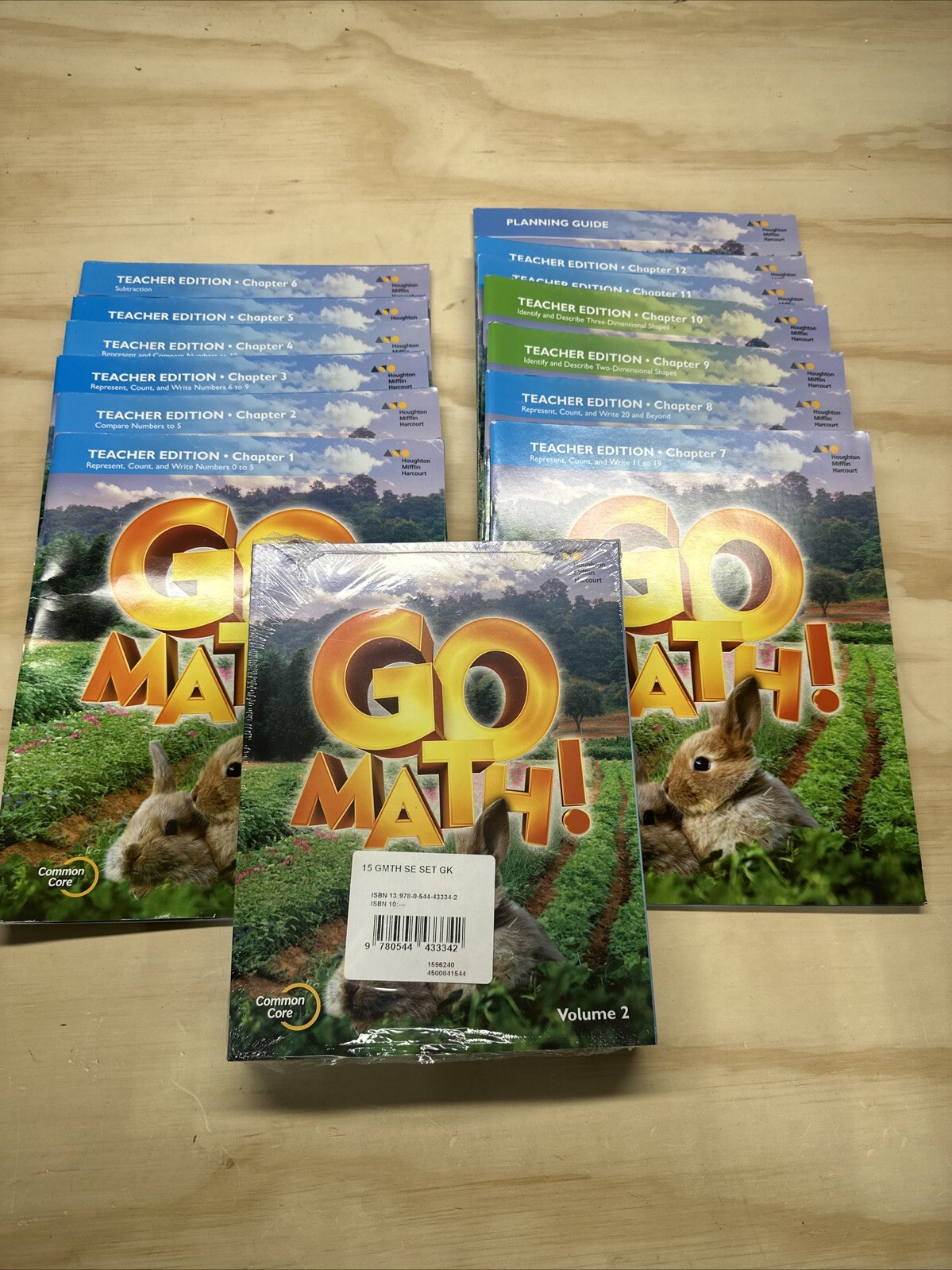Go Math! Grade K Kindergarten Teacher Edition Chapters 1-12 & Planning Guide TE