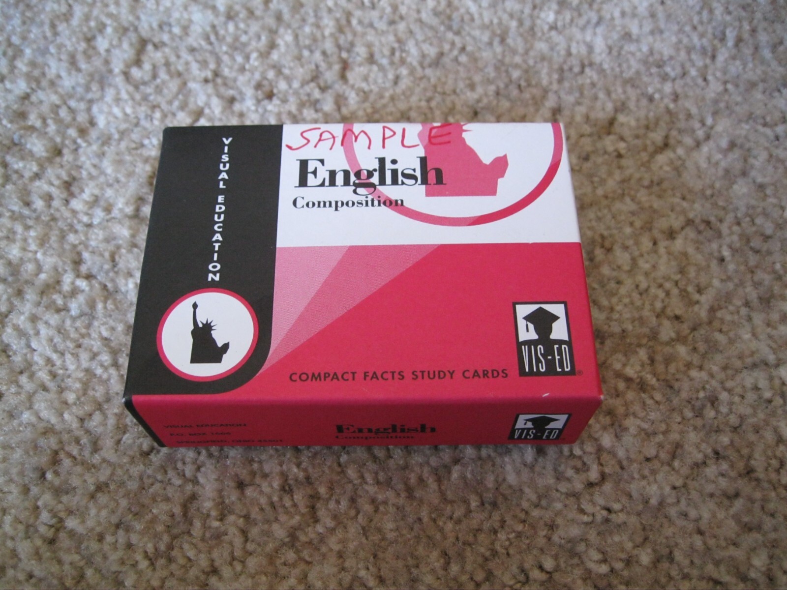 Visual Education English Composition Study Cards
