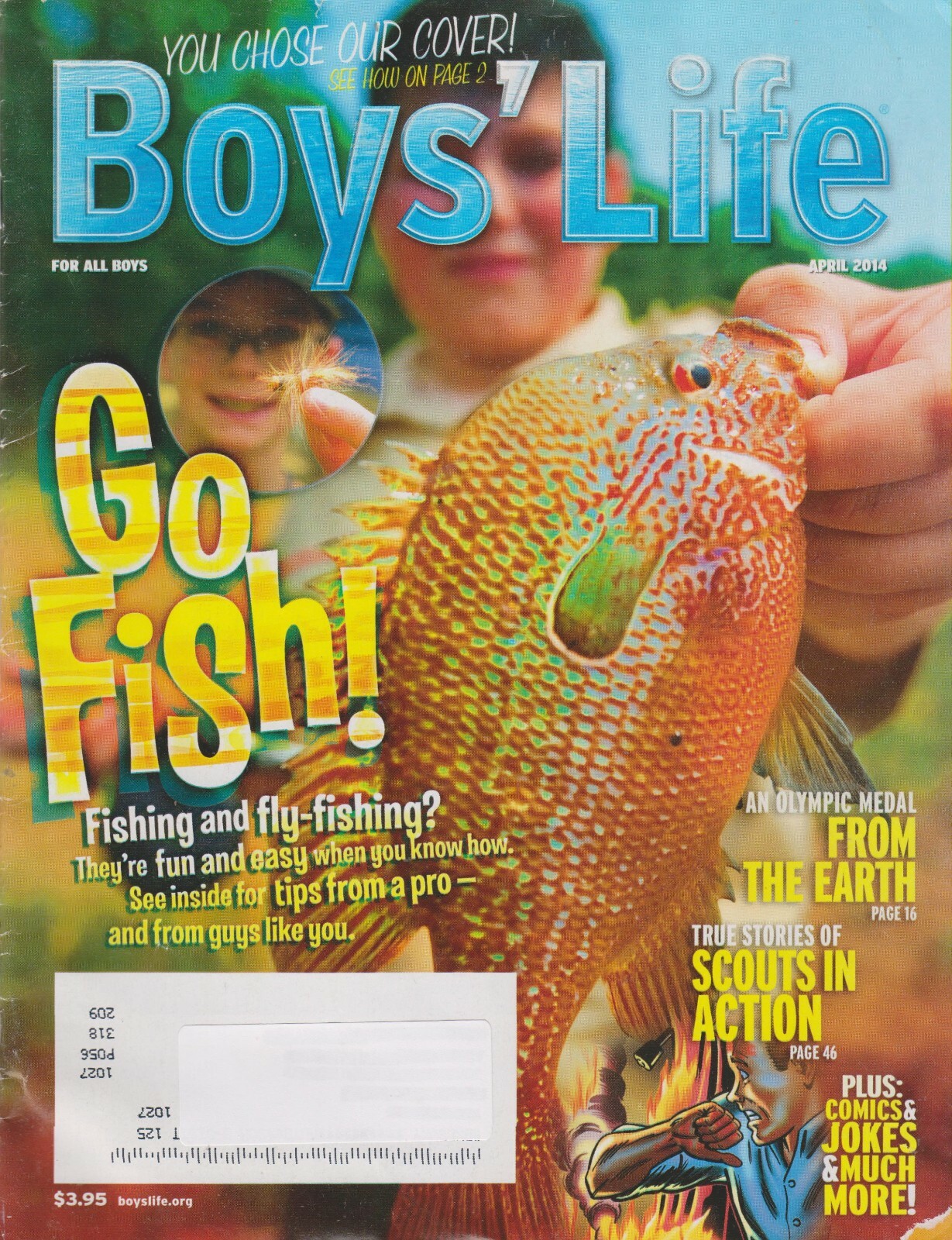 Boys’ Life April 2014 Go Fish! Fishing & Fly Fishing? (Magazine: Children’s, Bo