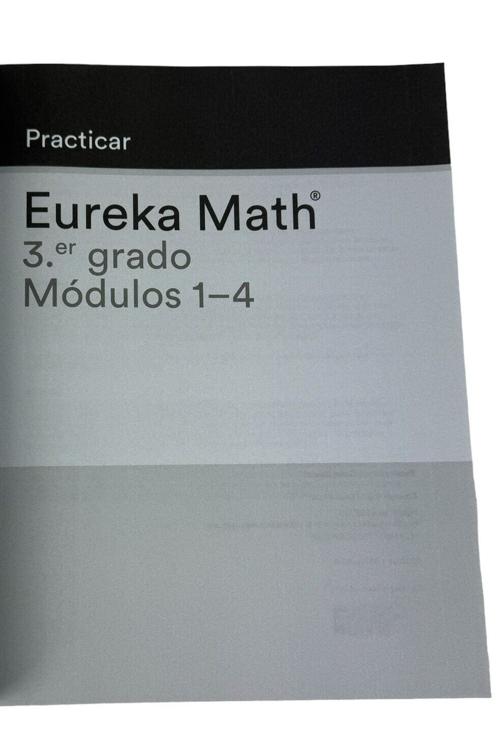 Spanish Eureka Math Practice Workbook Grade 3 Fluency Modules 1-4 by Great Minds