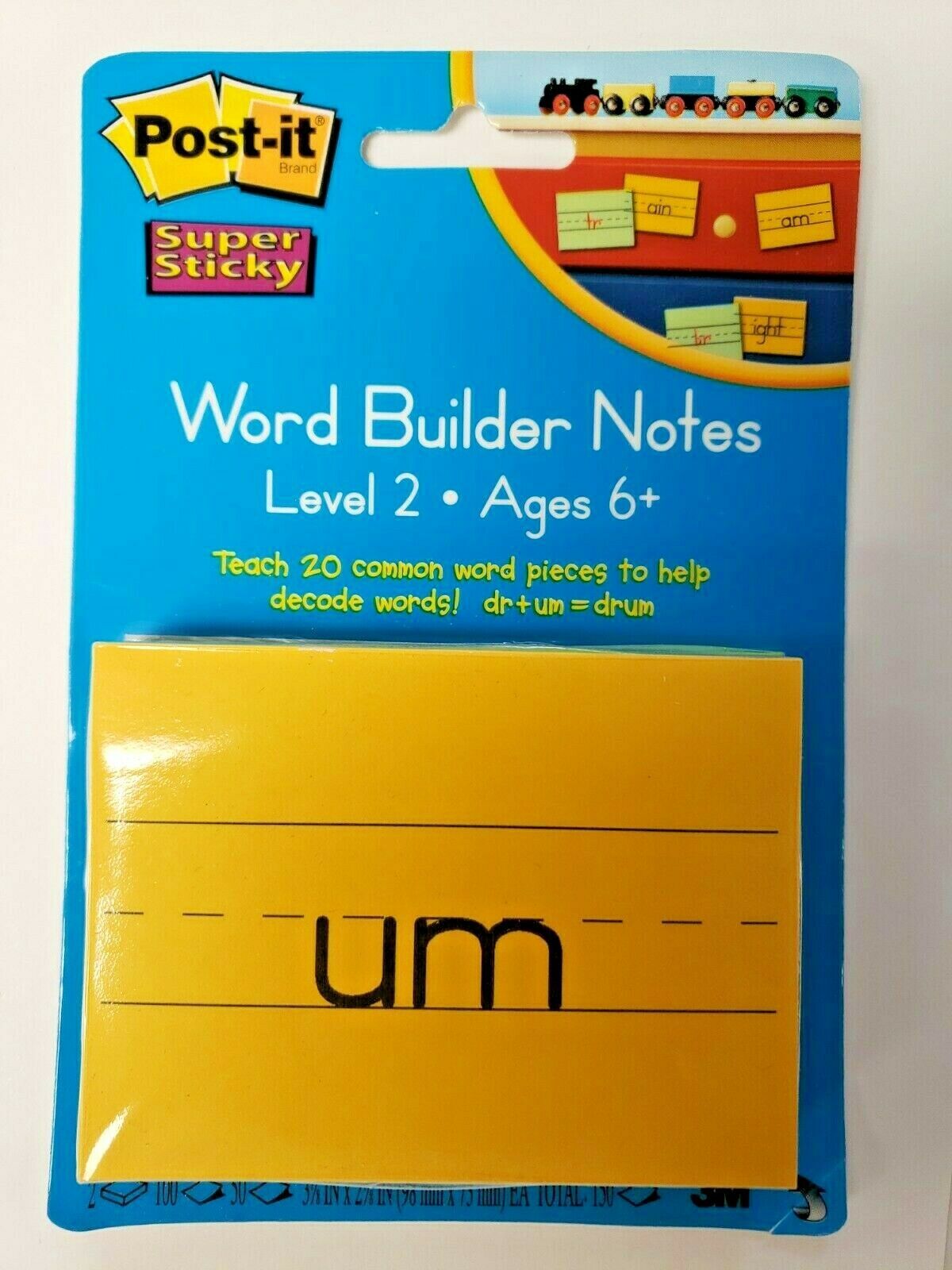 Post-it English Vocabulary Notes Level 2 Ages 6+ Word Builder Notes New U113