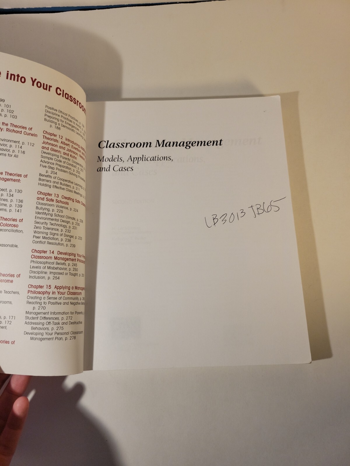 Classroom Management : Models, Applications, and Cases by M. Lee Manning and…