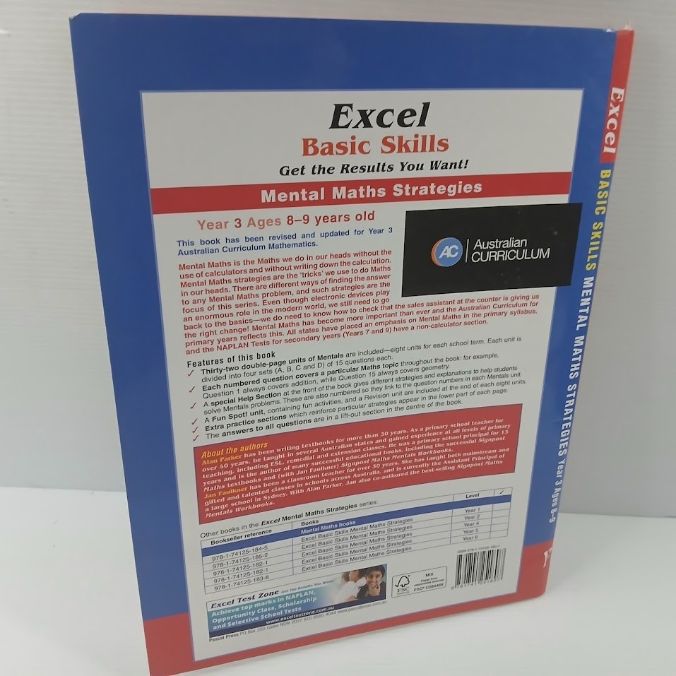 Excel Basic Skills – Mental Maths Strategies Year 3- great for home schooling