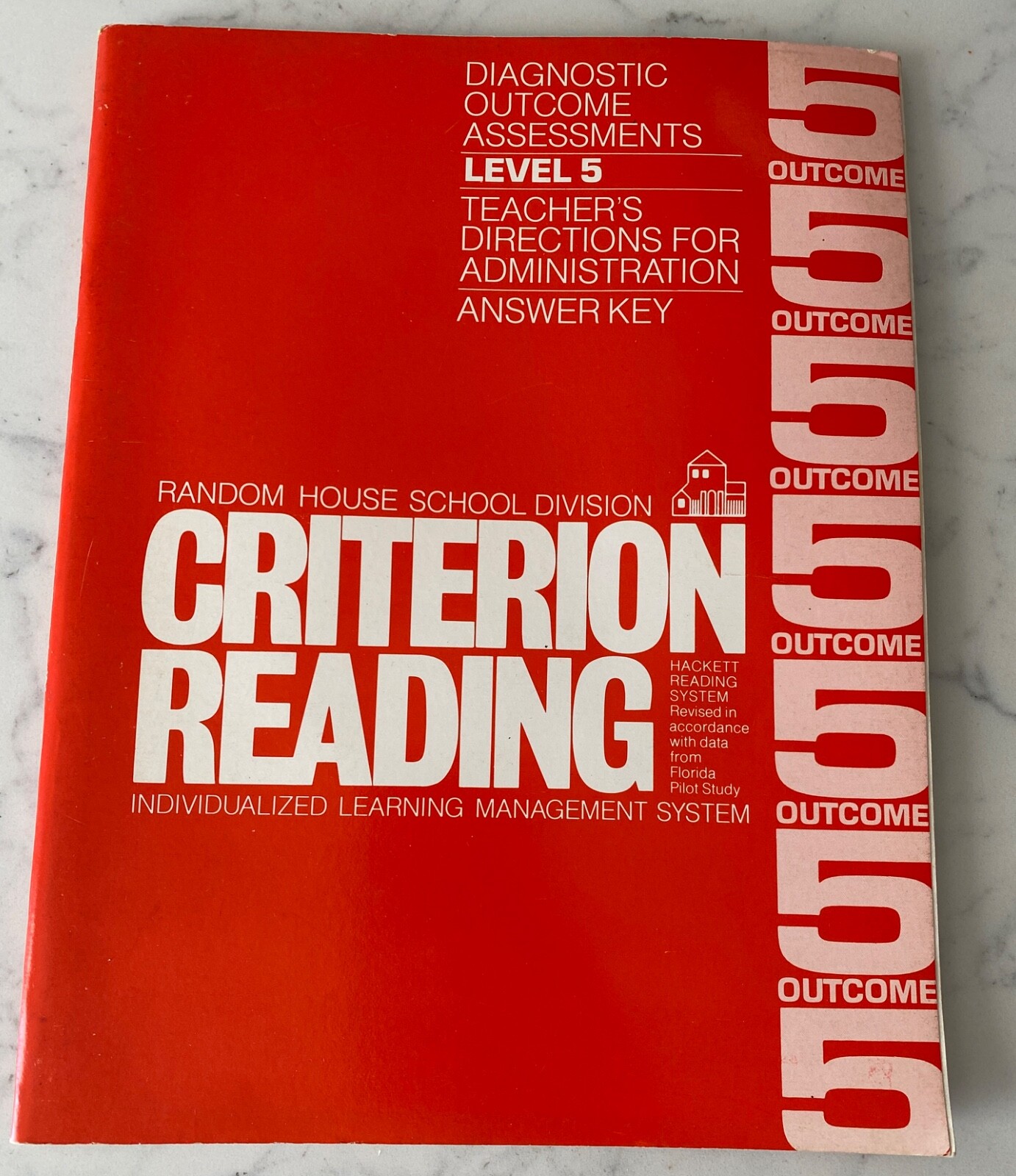 Vintage 1971 Criterion Reading Level 5 Outcome workbook diagnostic assessments