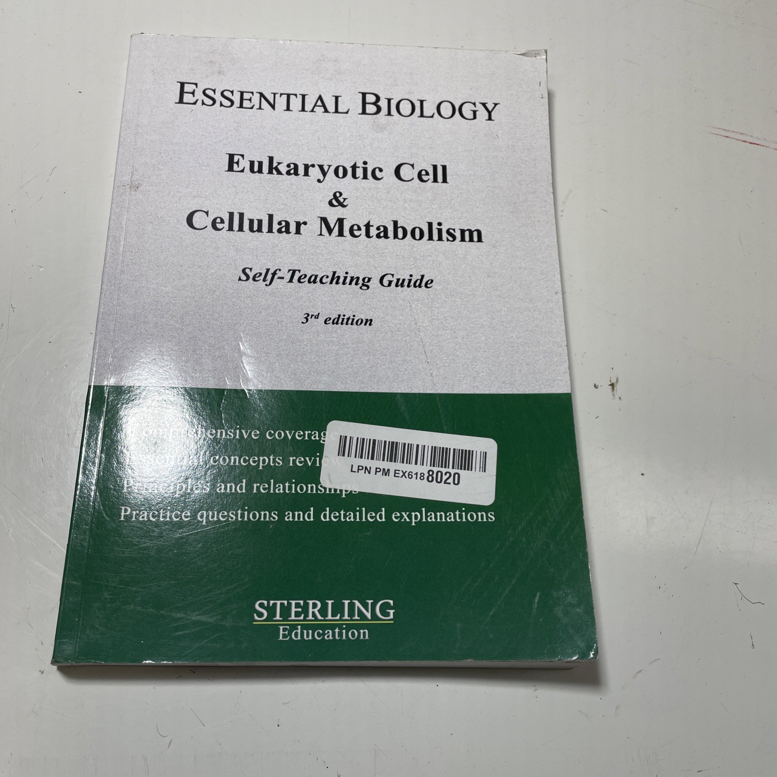 Eukaryotic Cell & Cellular Metabolism: Essential Biology Self-Teaching (e31)