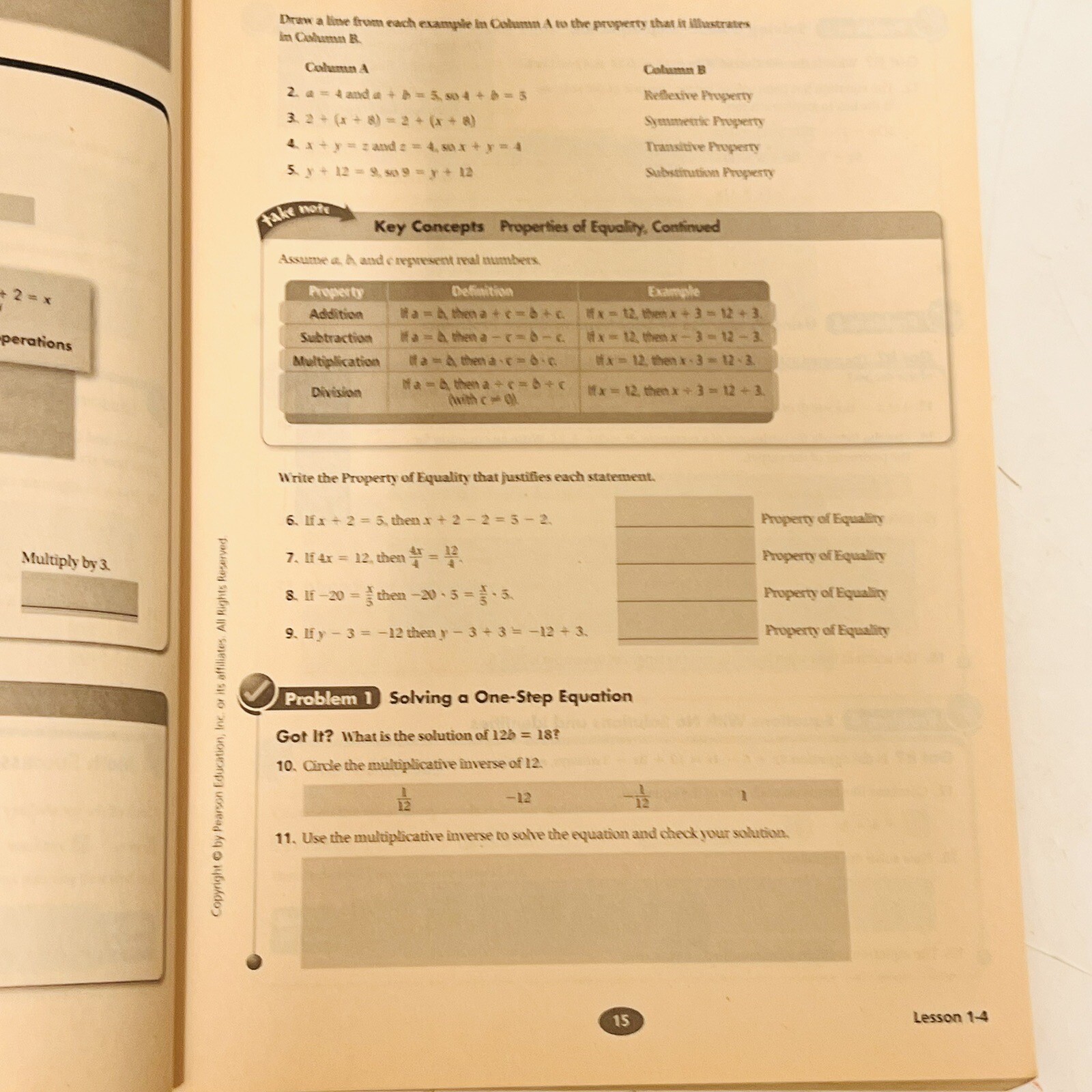 Practice Hall Algebra 2 Florida Student Companion workbook Homeschool schooling