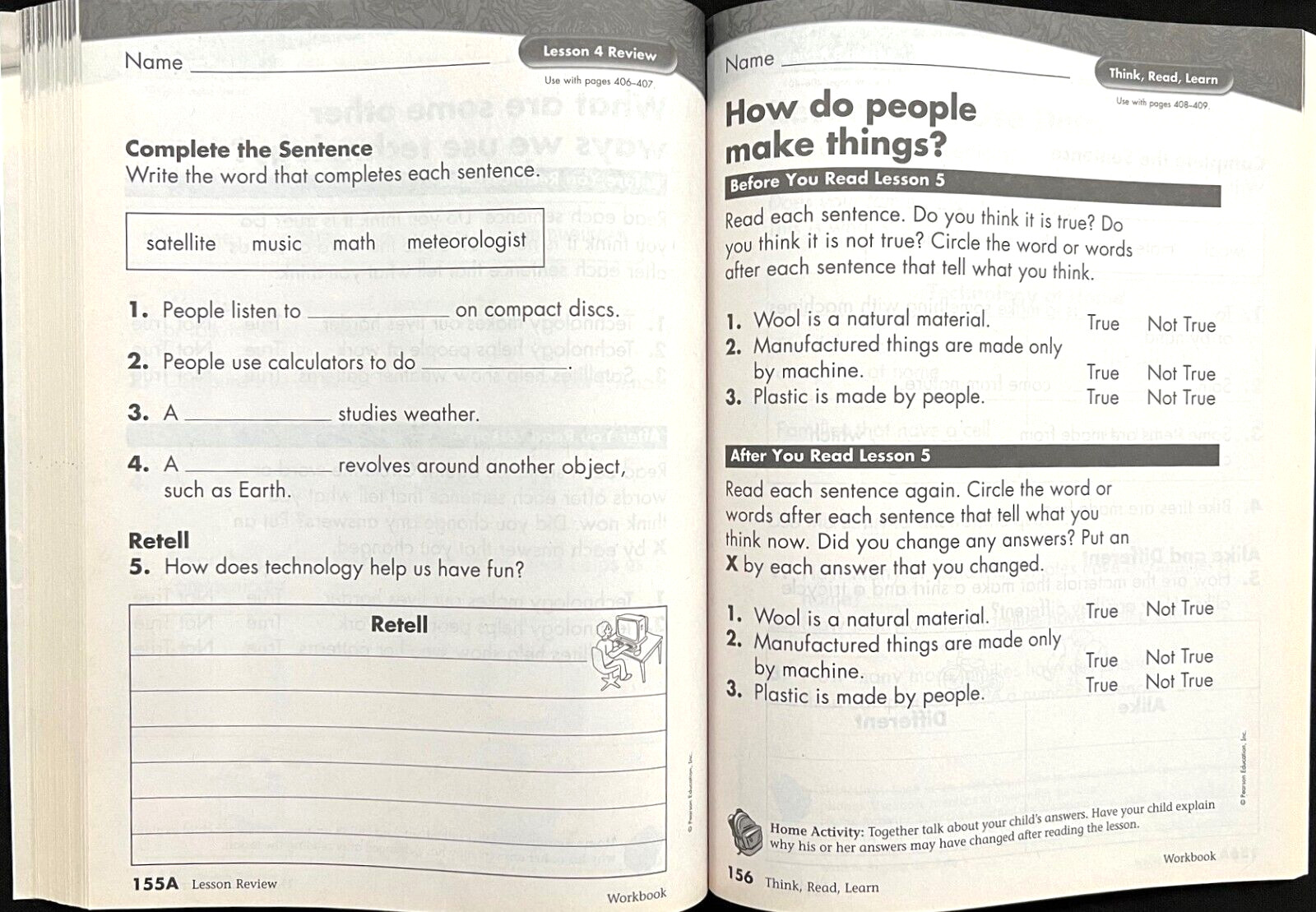 2nd Grade – SCIENCE – WORKBOOK – TEACHER GUIDE (2006, Scott Foresman)