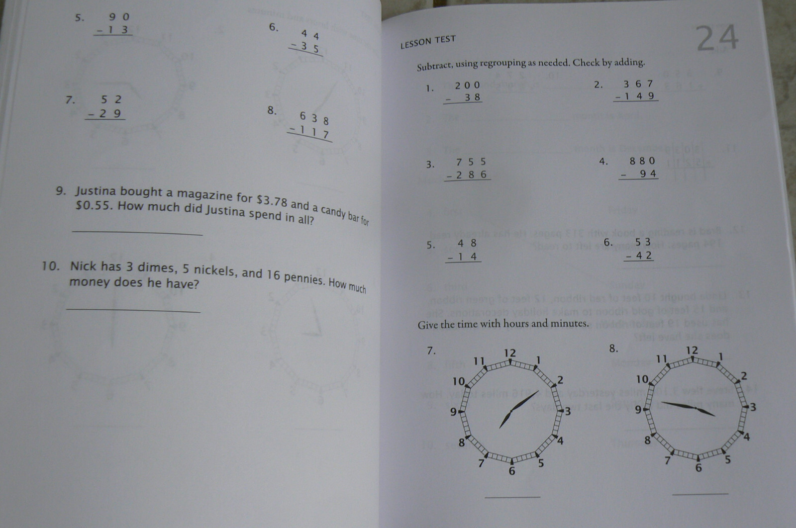 Math-U-See BETA Instruction Manual & Test booklet (partial), Demme gr.2/2nd