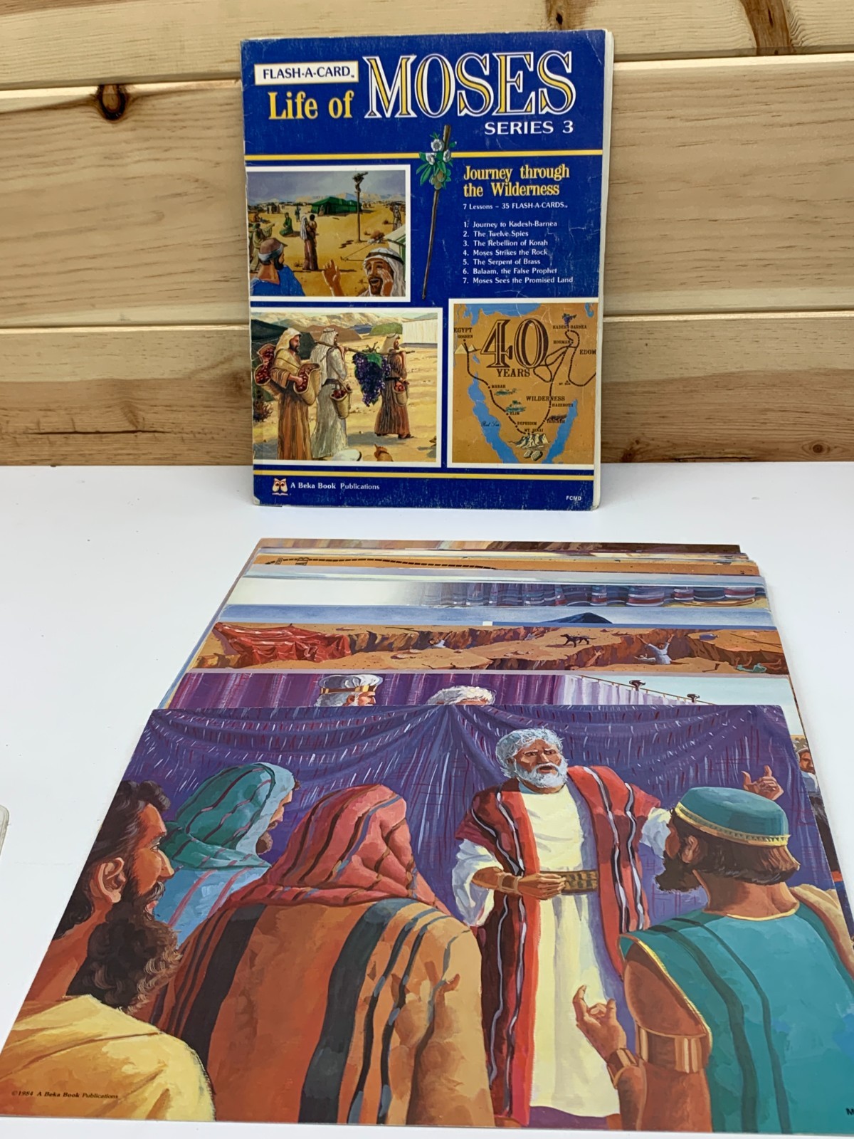 A Beka Book Flash-A-Card Life of Moses Series 3