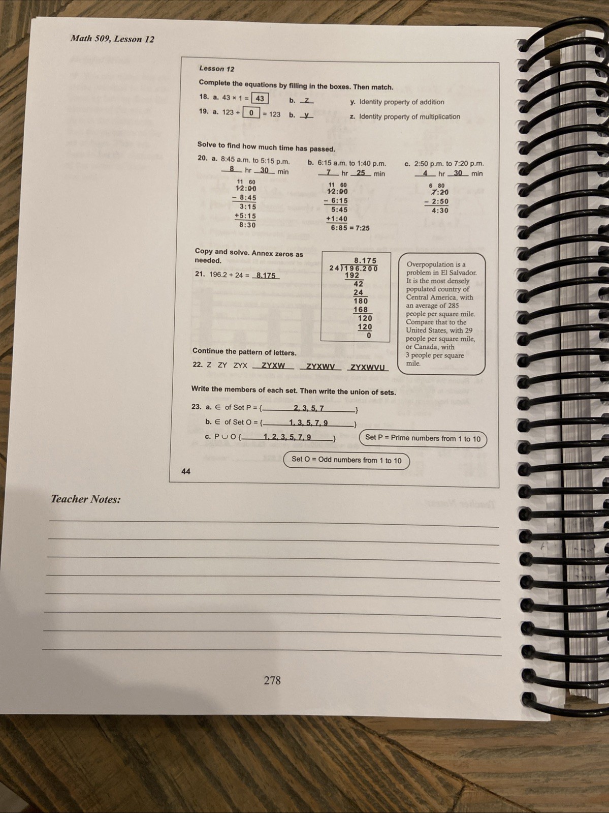 CLE Mathematics 5 Teacher’s Guide Complete Set 501-505 & 506-510 Sunrise Edition