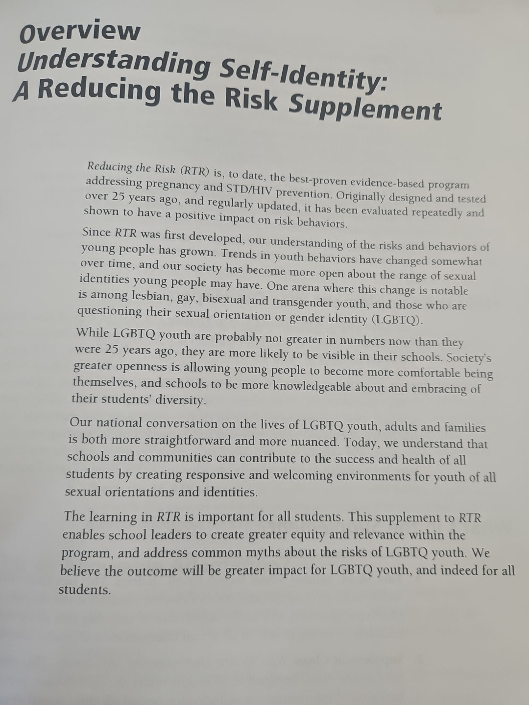 Understanding Self-identity Building A Supportive Environment For LGTBQ Students