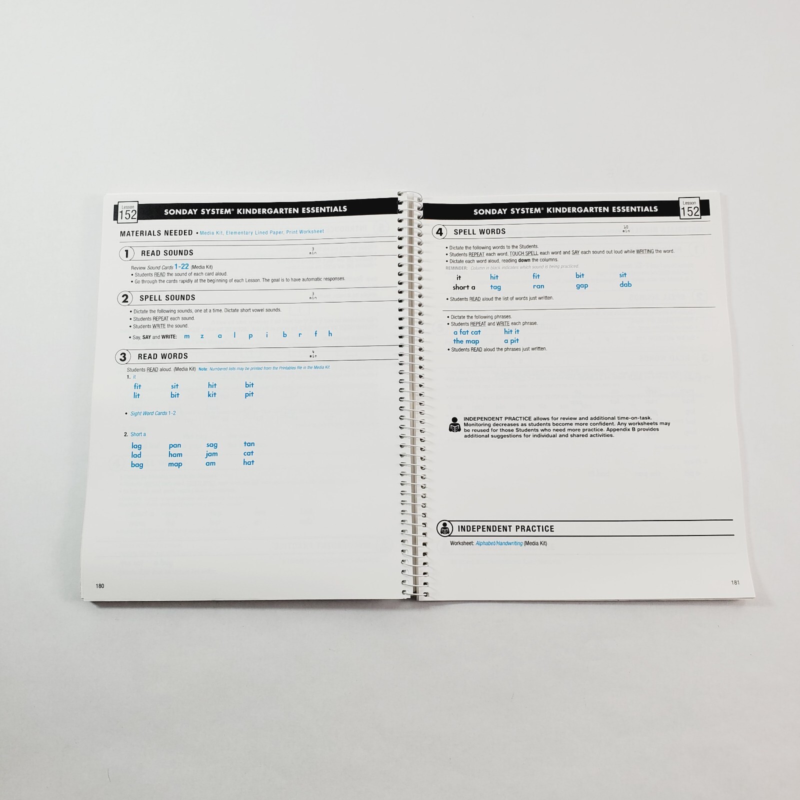 Sonday System Essentials K Learning Plan Book 2017 Winsor Learning