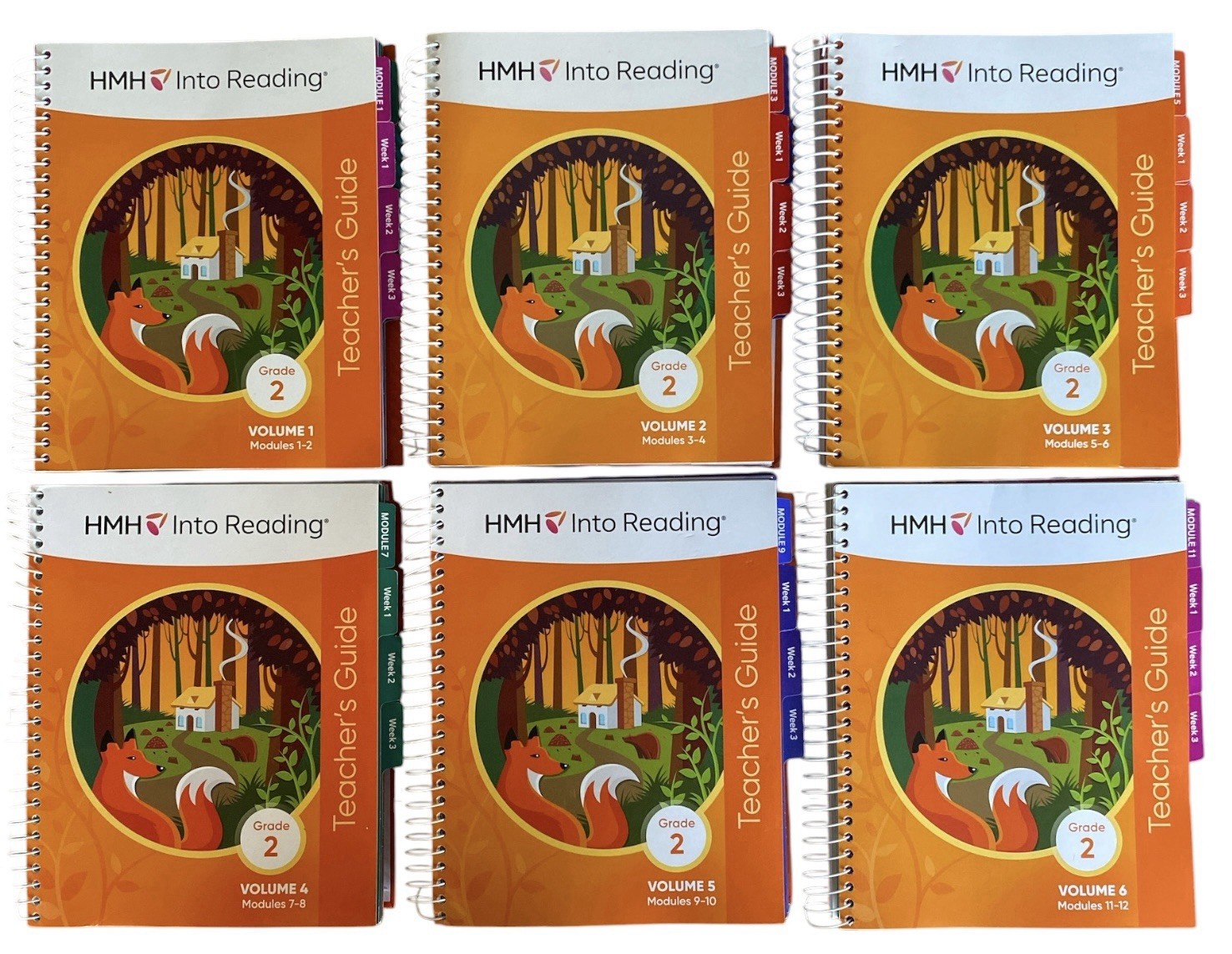 HMH Into Reading Grade 2 Teacher Edition Complete 6 Volume Set