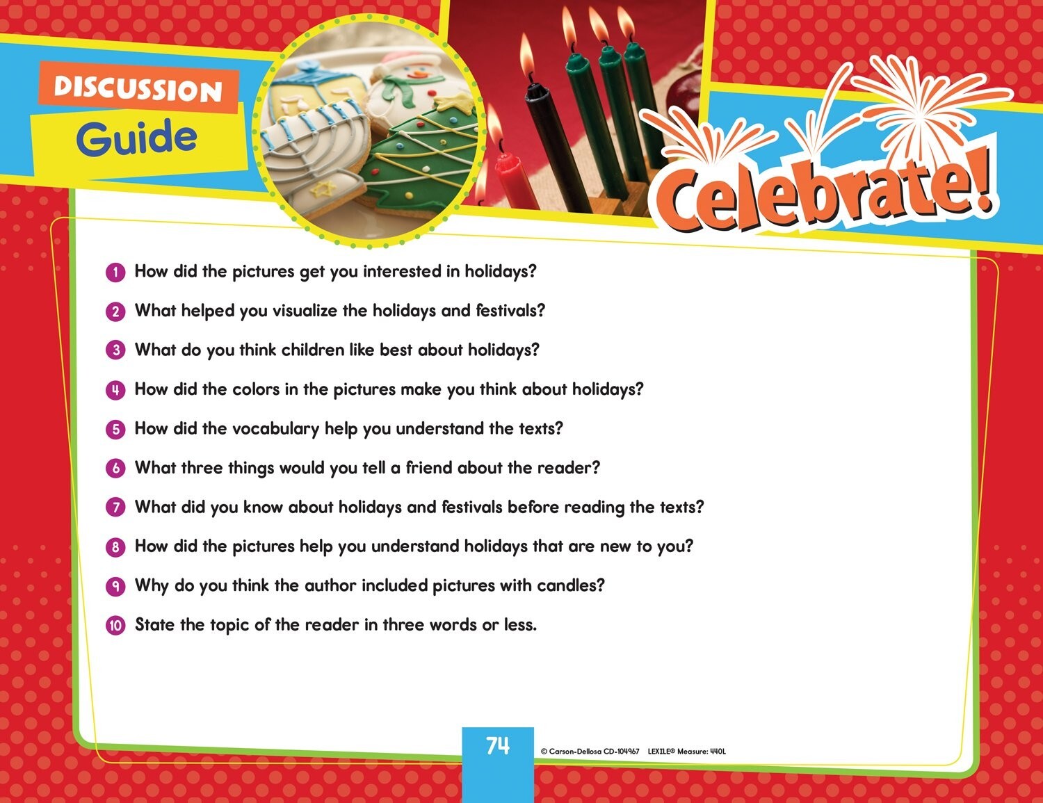 Ready to Go Guided Reading: Visualize, Celebrate! Grades 1-2