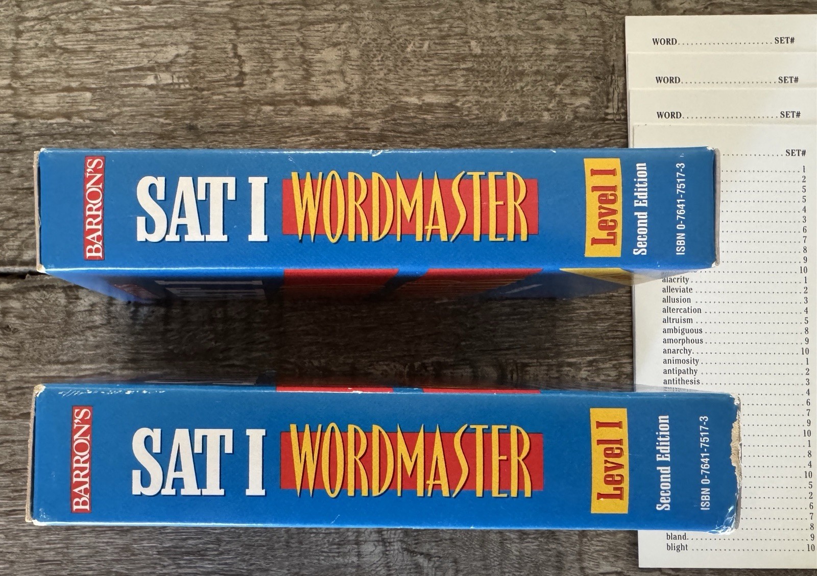Barron’s SAT I Word Master Level I Vocabulary Flashcards Set, Second Edition